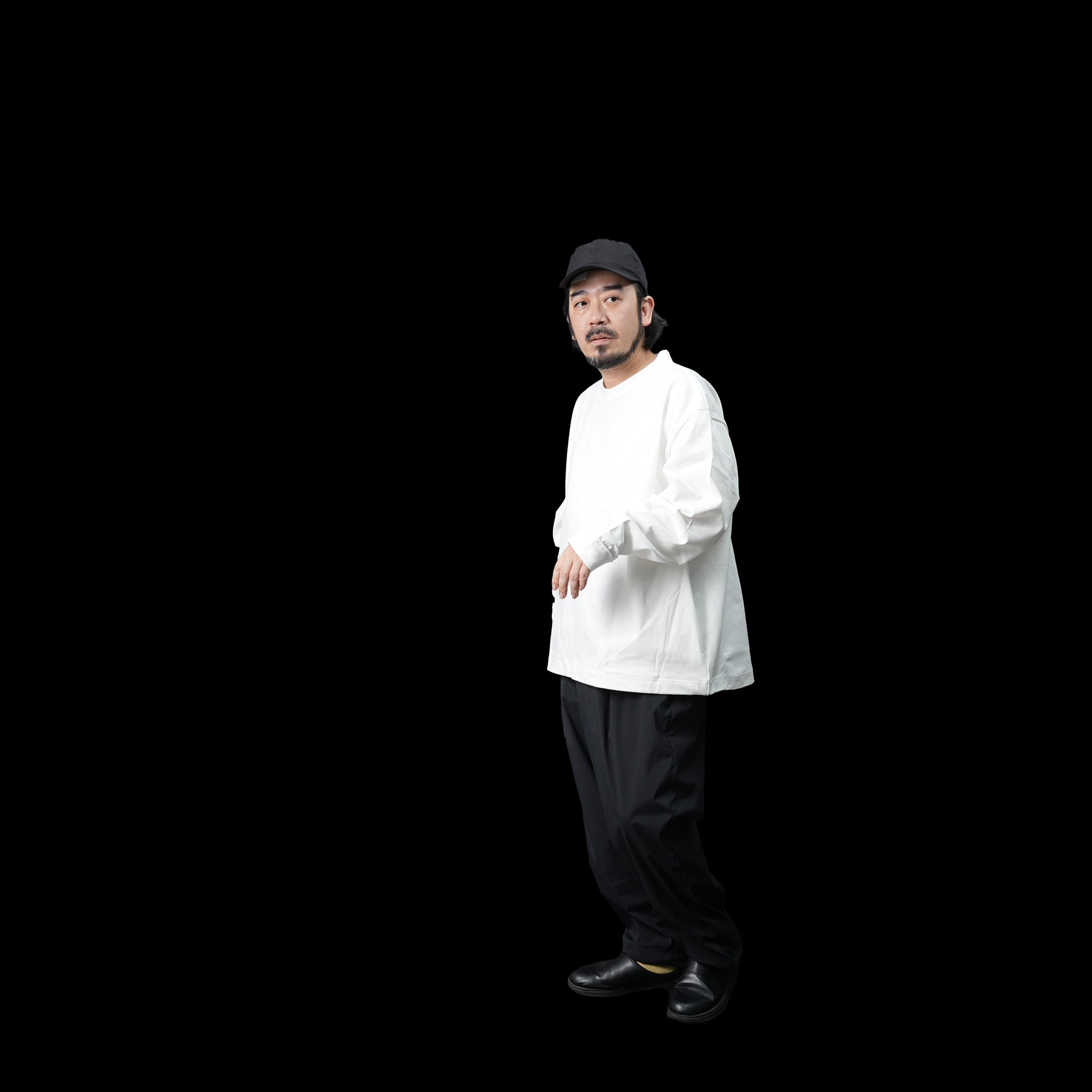 No:UN-012_AW23 | Name:BOX COTTON TEE L/S | Color:White【UNTRACE_アントレース】