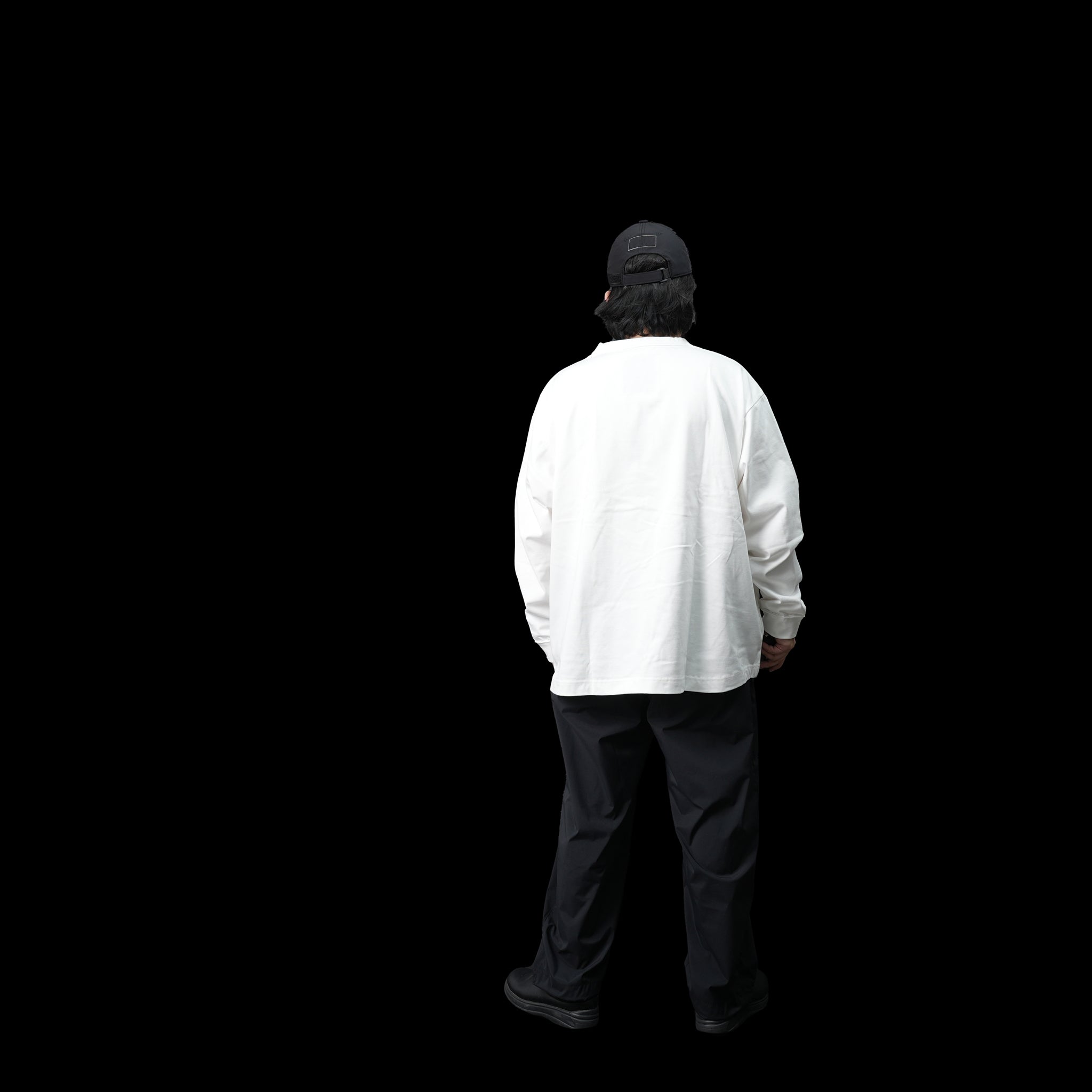 No:UN-012_AW23 | Name:BOX COTTON TEE L/S | Color:White【UNTRACE_アントレース】