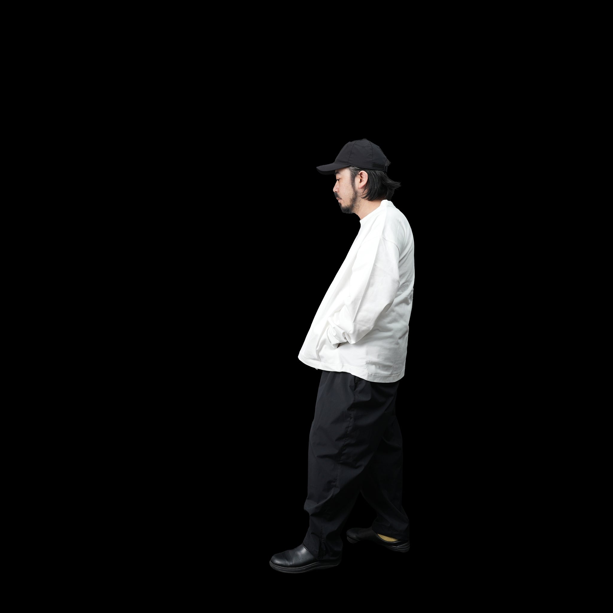 No:UN-012_AW23 | Name:BOX COTTON TEE L/S | Color:White【UNTRACE_アントレース】