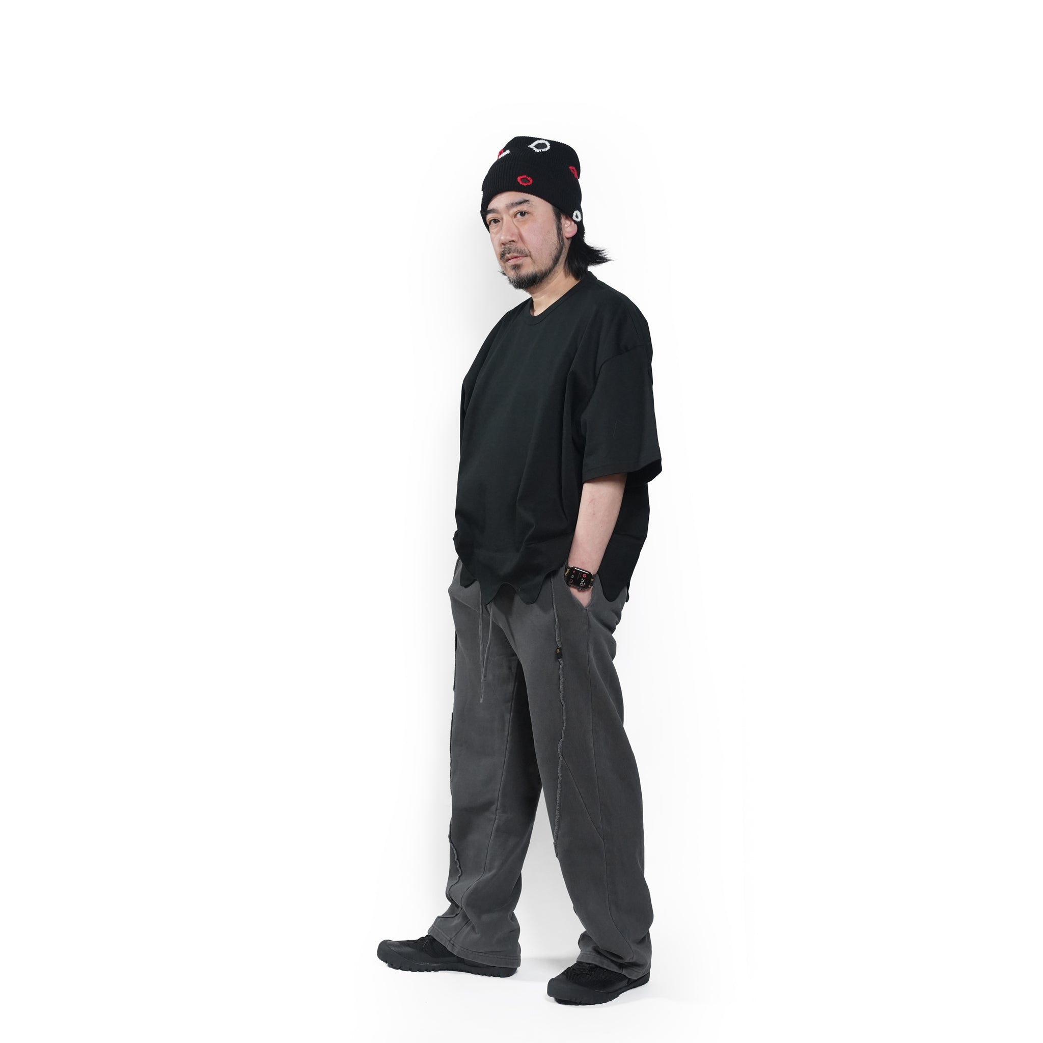 Wide easy sweat pants – Charcoal | EFFECTEN
