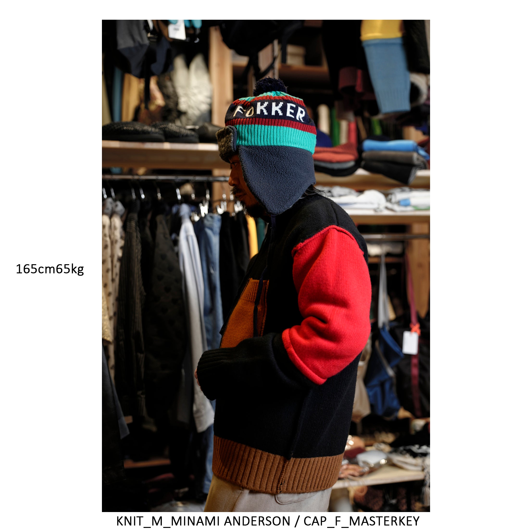 24#08-1030-0_Border | SIX-PATERN KNIT | Color:Border【MINAMI ANDERSON_ミナミアンダーソン】