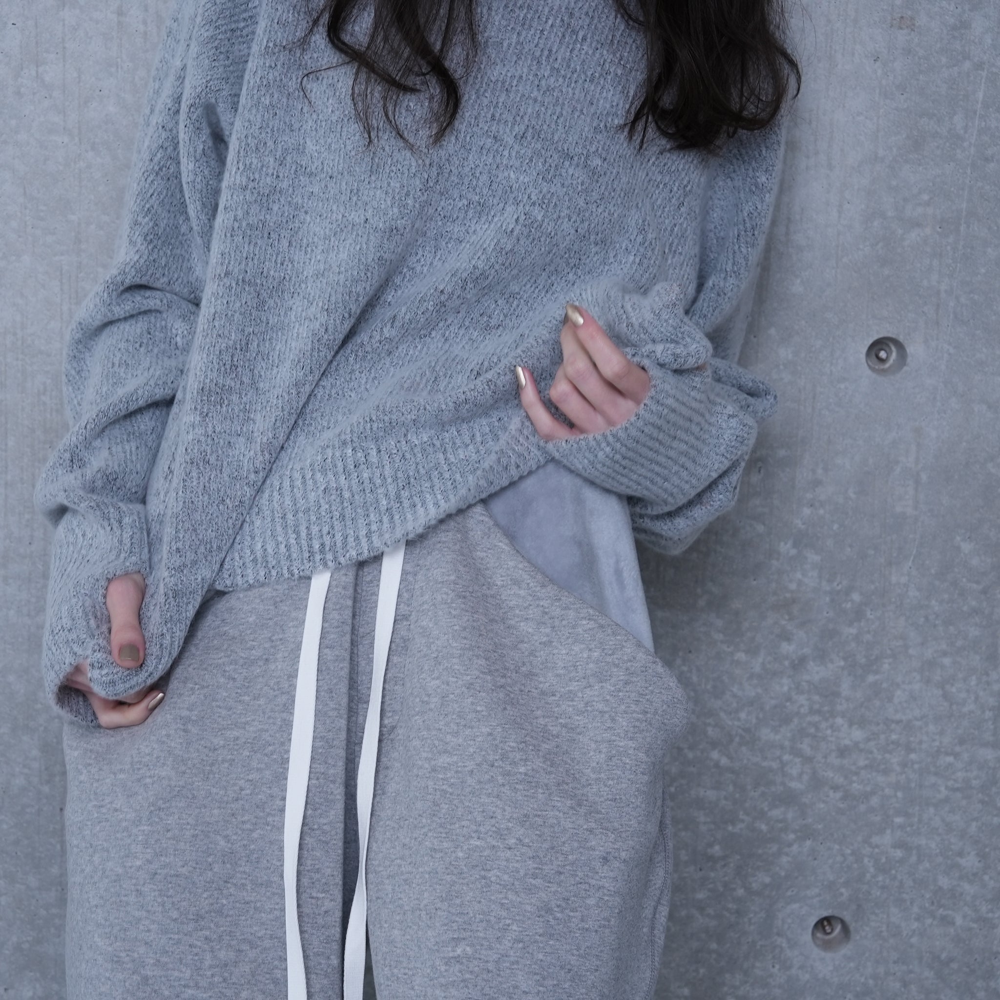 DRAPE POCKET PANTS | Color_Navy/Gray | No_252-447【CaRouseLamBRa_ケラウズランブラ】