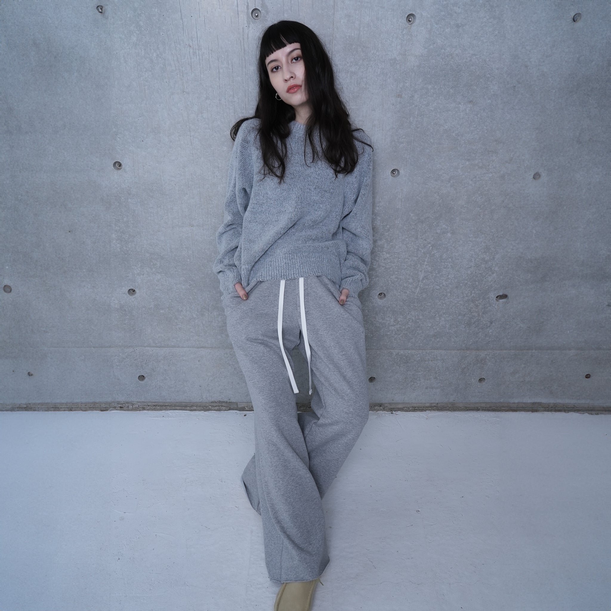 DRAPE POCKET PANTS | Color_Navy/Gray | No_252-447【CaRouseLamBRa_ケラウズランブラ】