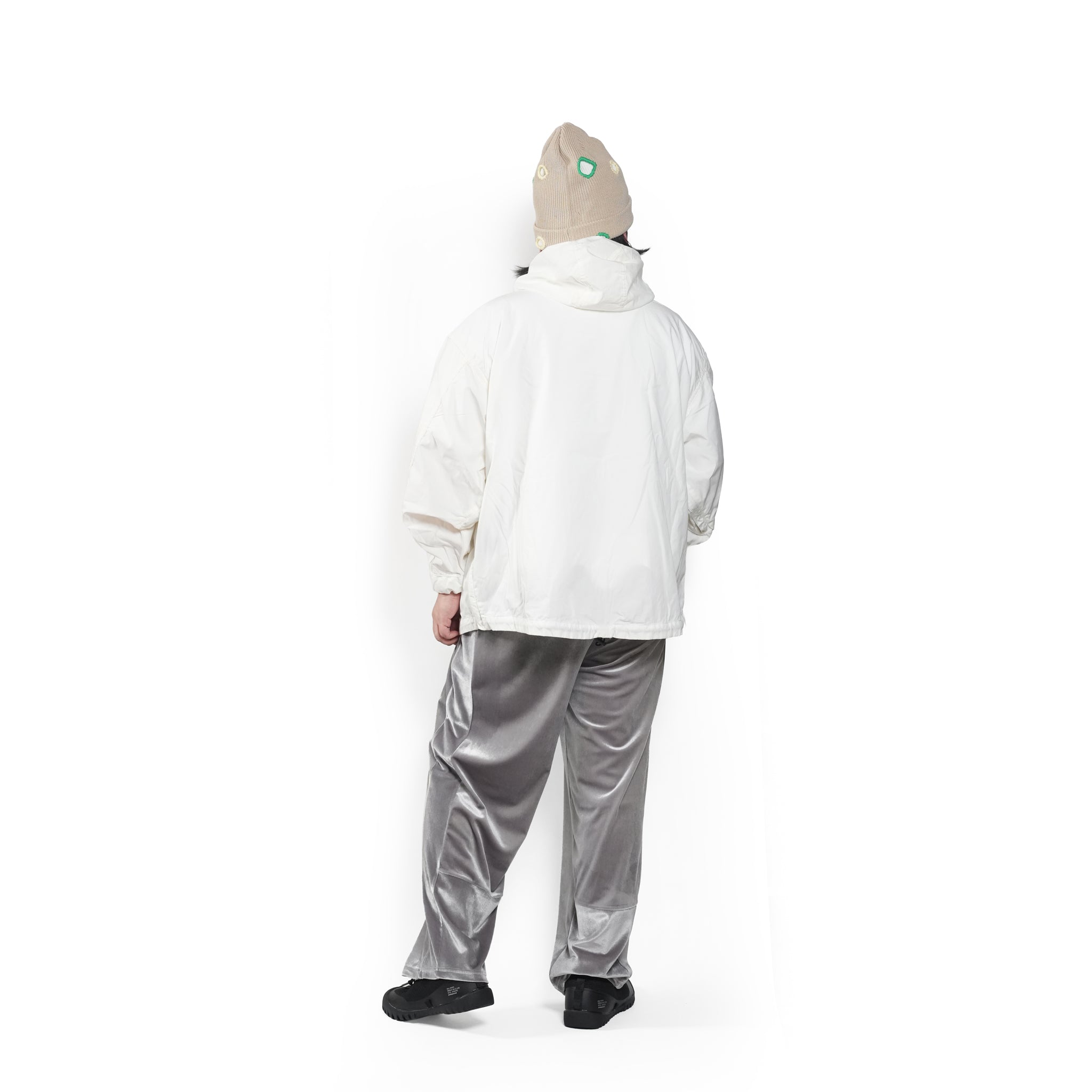 Richie_anorak hoodie – White Poplin | IMPRESTORE