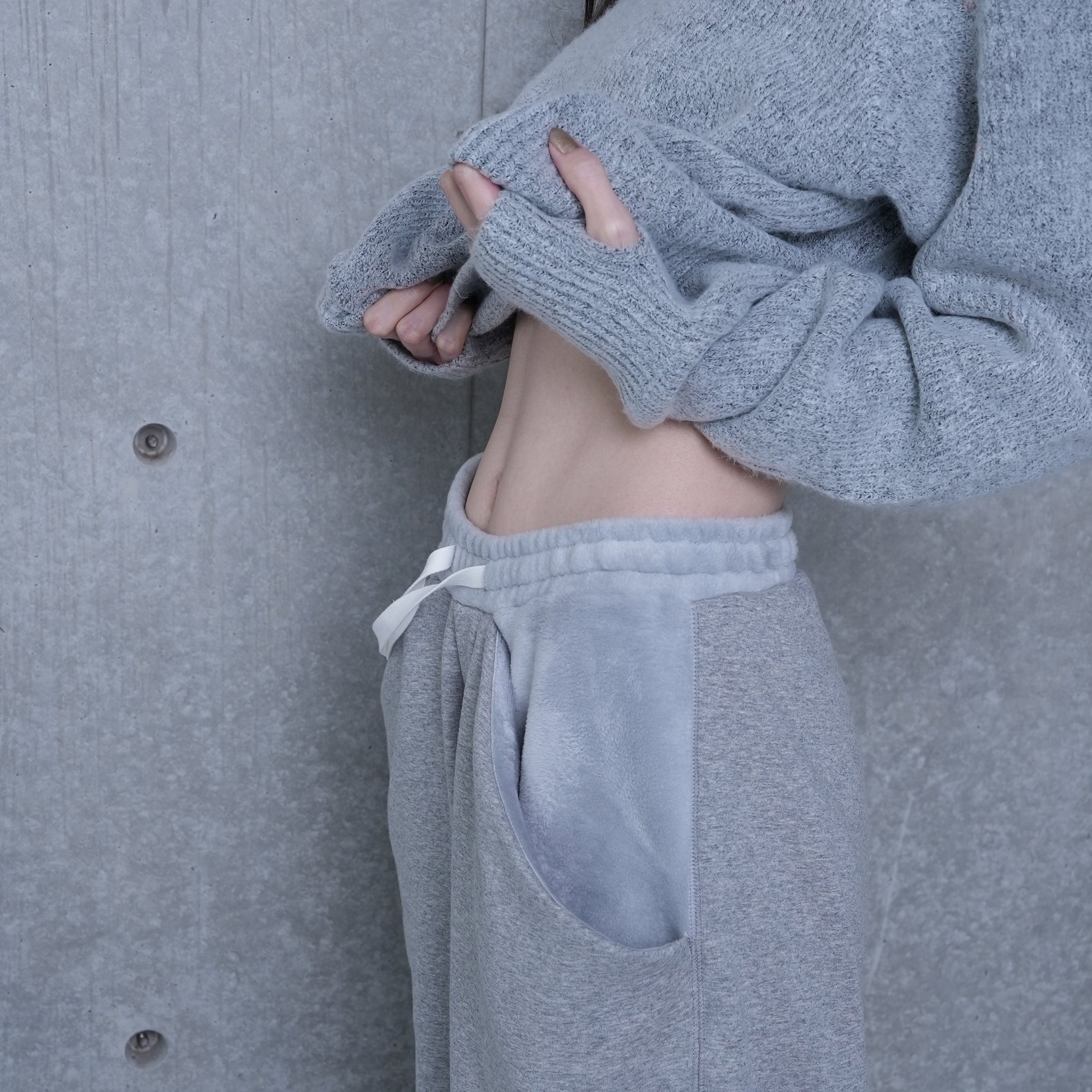 DRAPE POCKET PANTS | Color_Navy/Gray | No_252-447【CaRouseLamBRa_ケラウズランブラ】