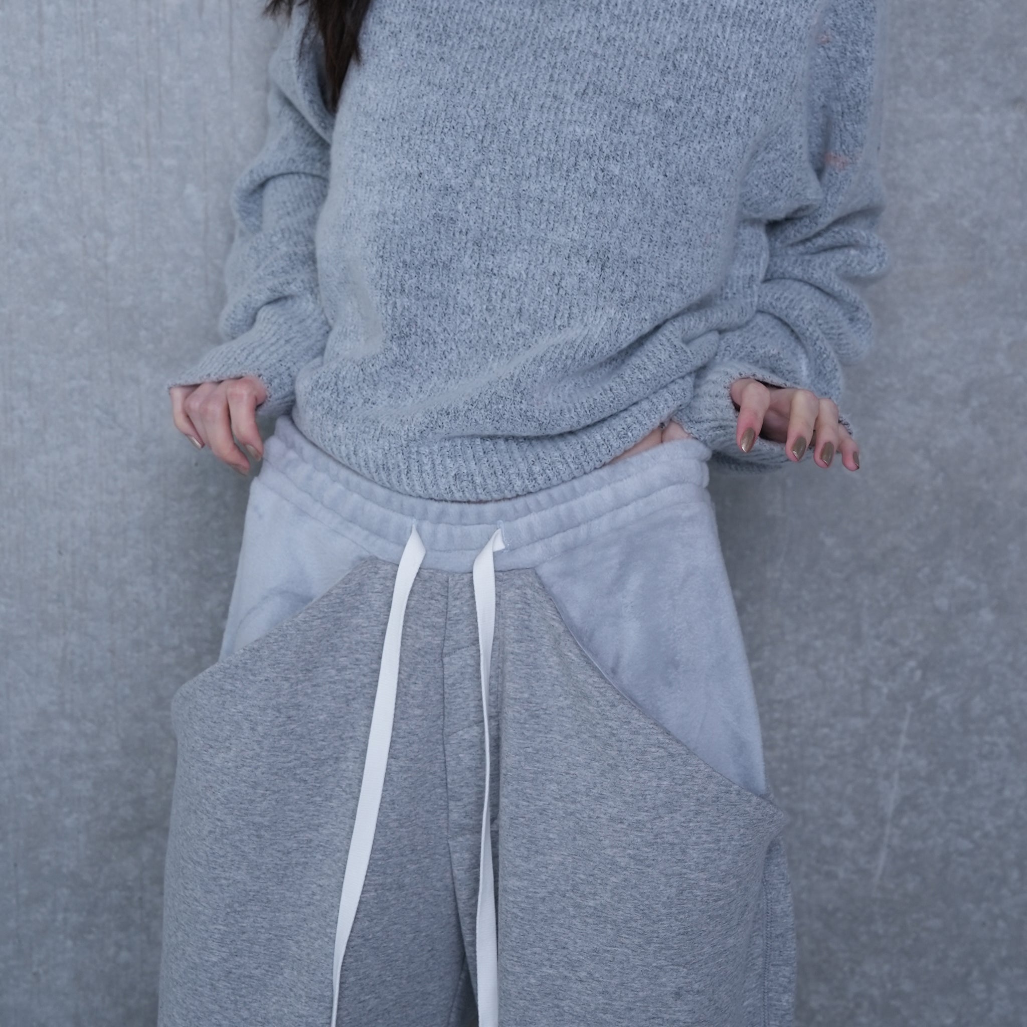 DRAPE POCKET PANTS | Color_Navy/Gray | No_252-447【CaRouseLamBRa_ケラウズランブラ】