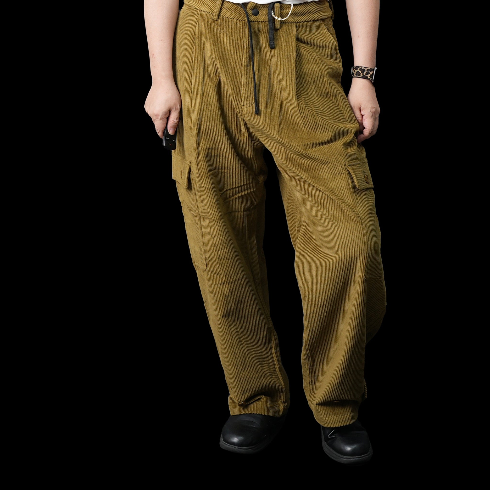 901T-1710 | QUITE PANTS | Color:IVORY / OLIVE / BLACK |【QUOLT_クオルト】