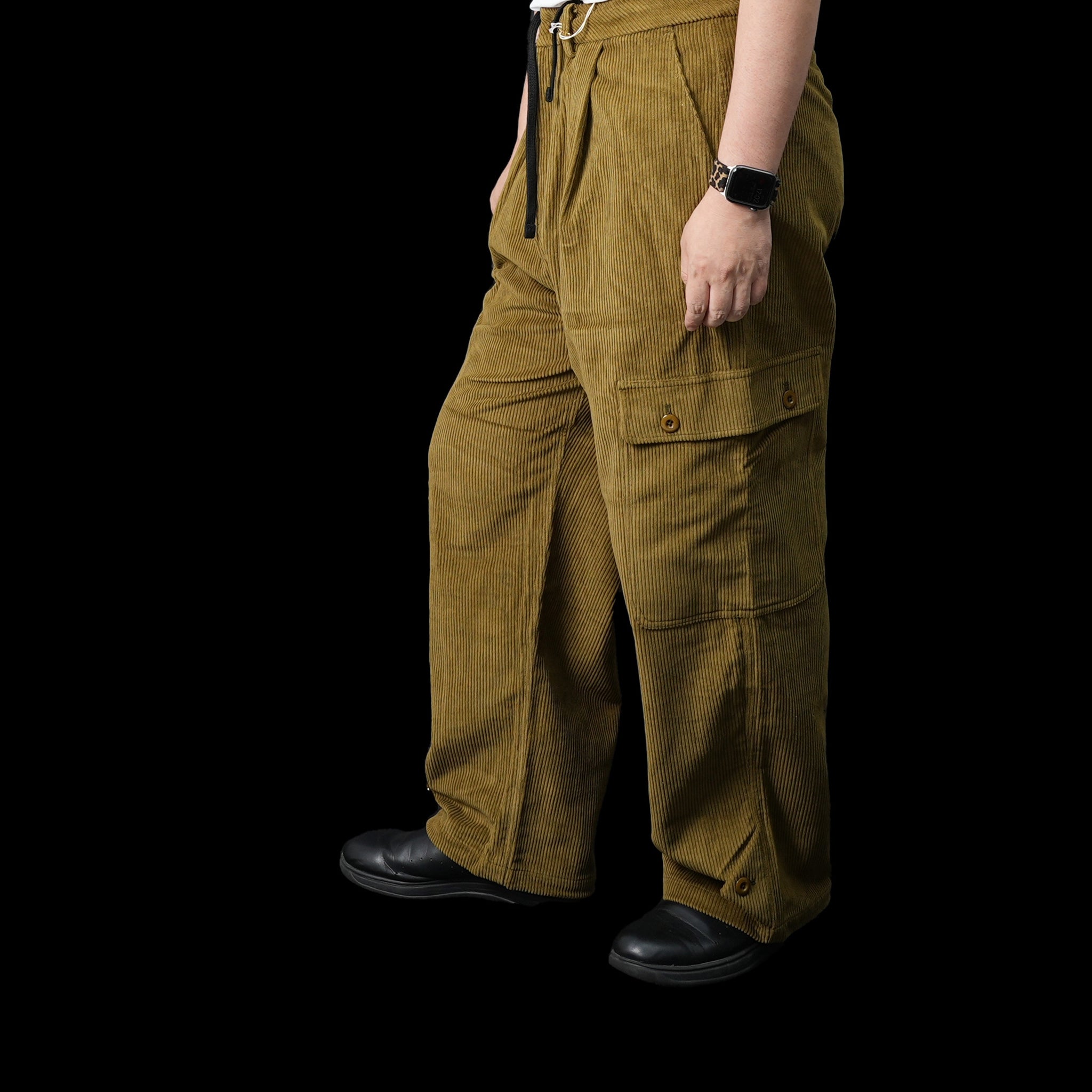 901T-1710 | QUITE PANTS | Color:IVORY / OLIVE / BLACK |【QUOLT_クオルト】