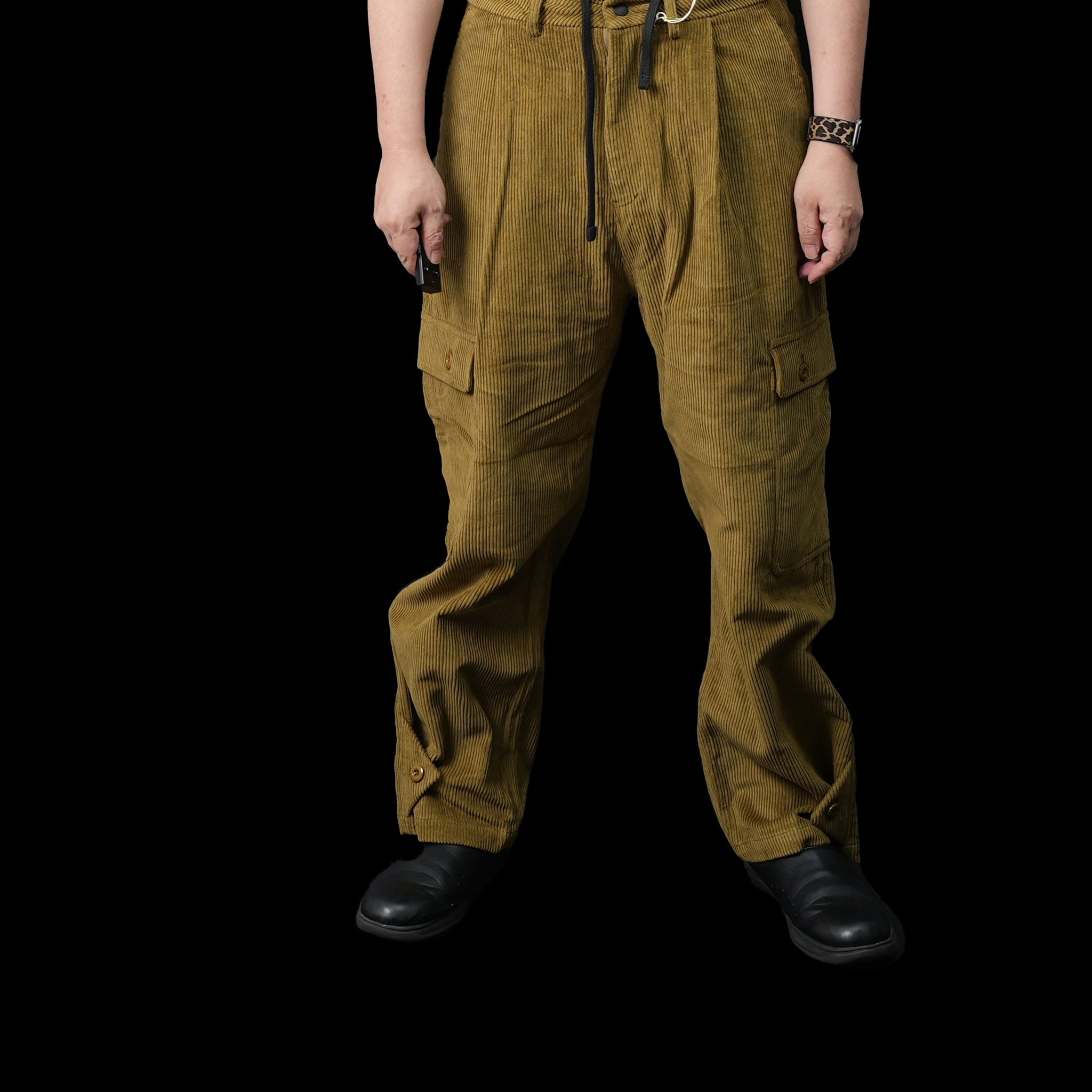 901T-1710 | QUITE PANTS | Color:IVORY / OLIVE / BLACK |【QUOLT_クオルト】