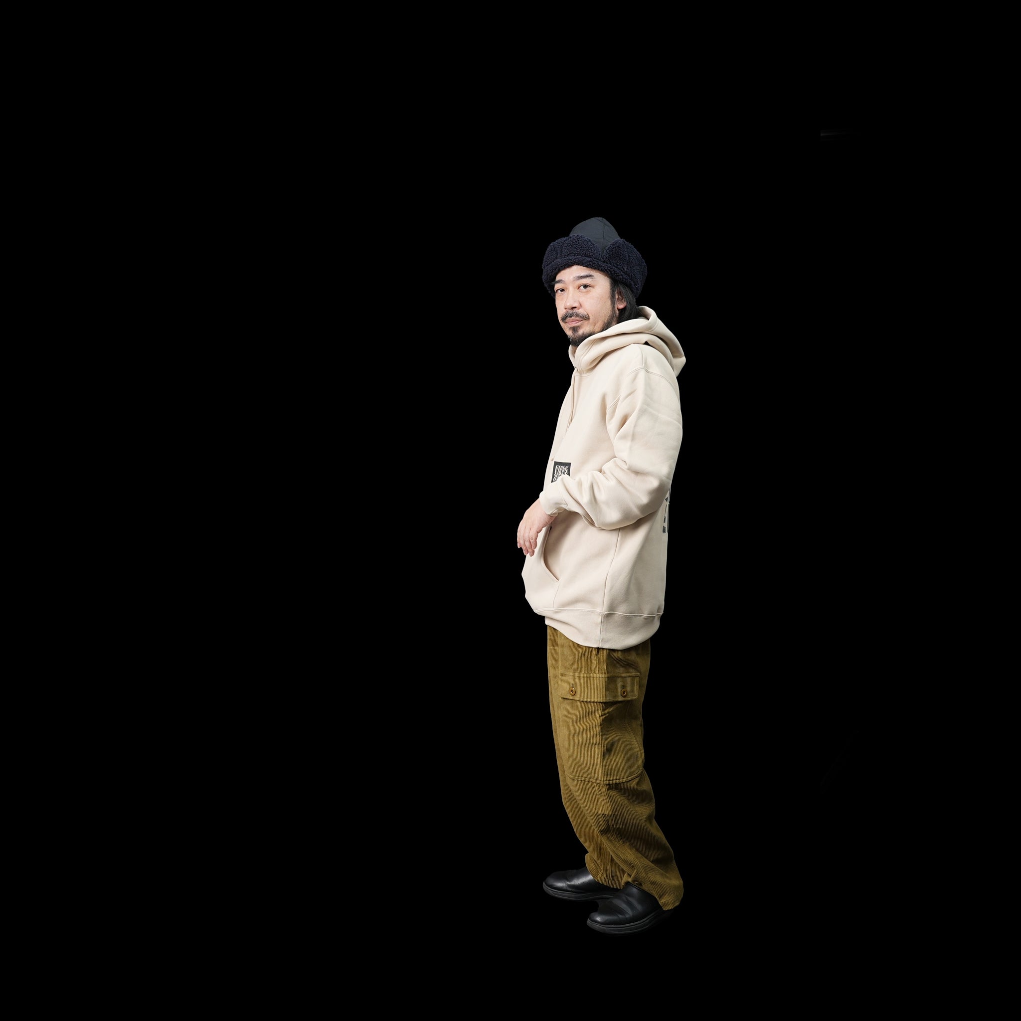 901T-1710 | QUITE PANTS | Color:IVORY / OLIVE / BLACK |【QUOLT_クオルト】