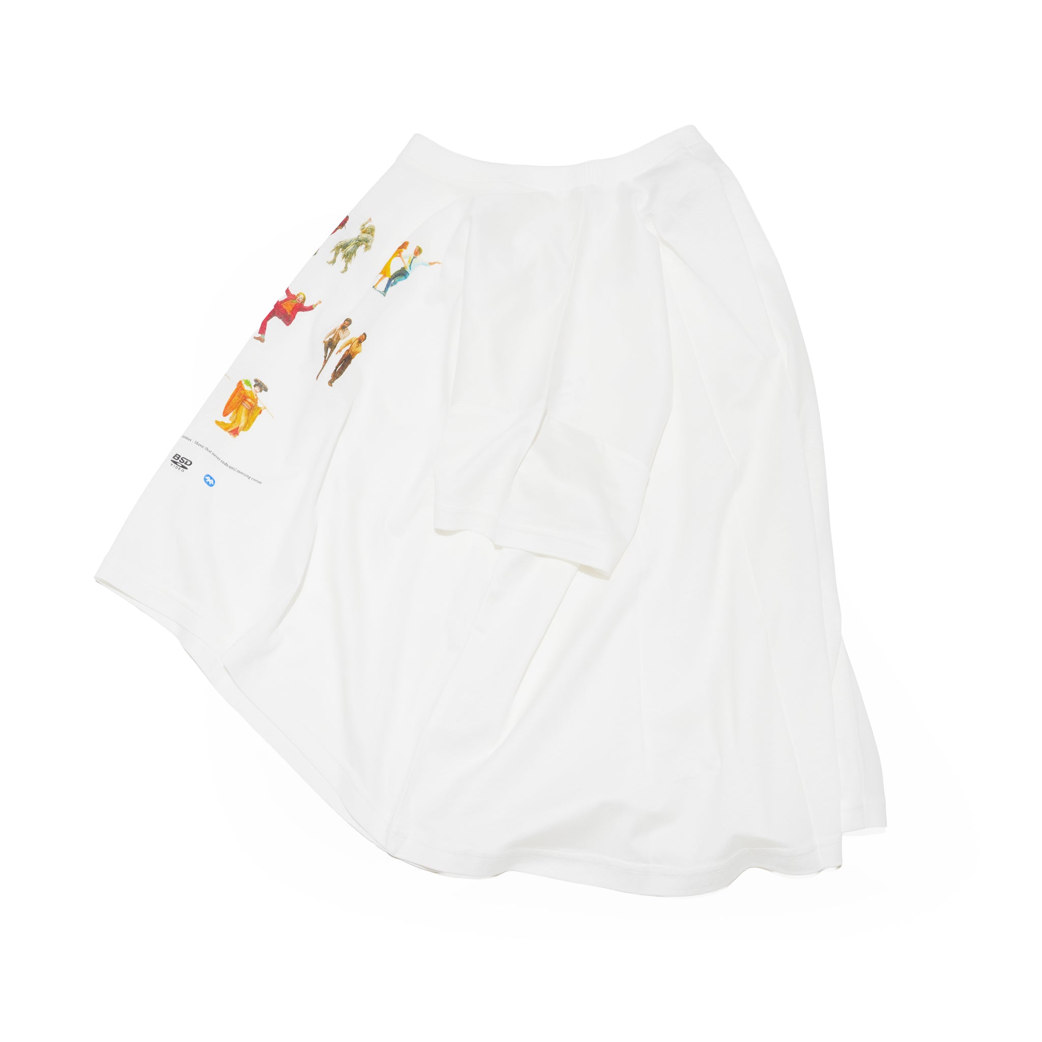 OMNIDANCE Flare T-Shirt– White | BEDSIDEDRAMA