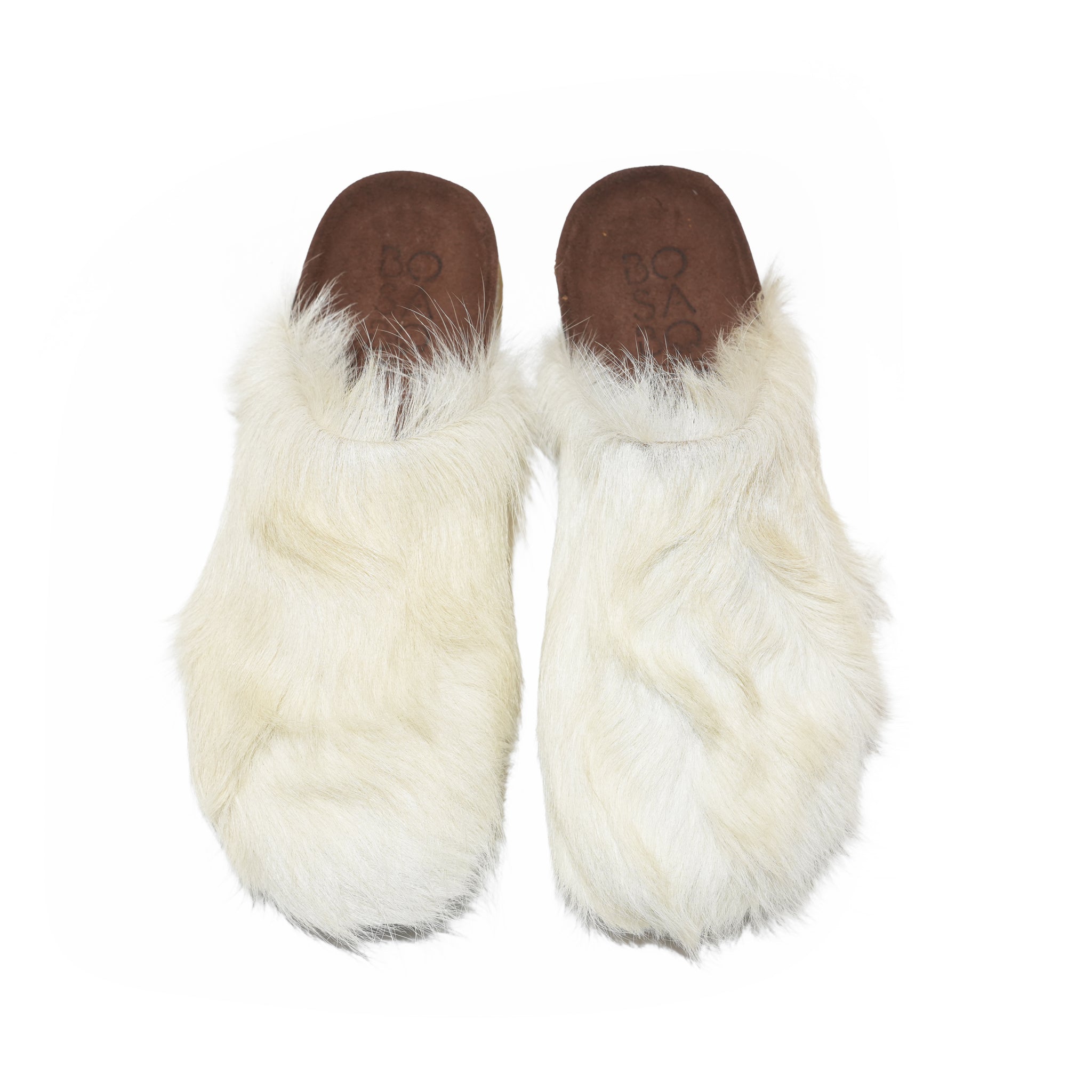 BOSABO Fur Mule( Long Hair / White ) | BOSABO