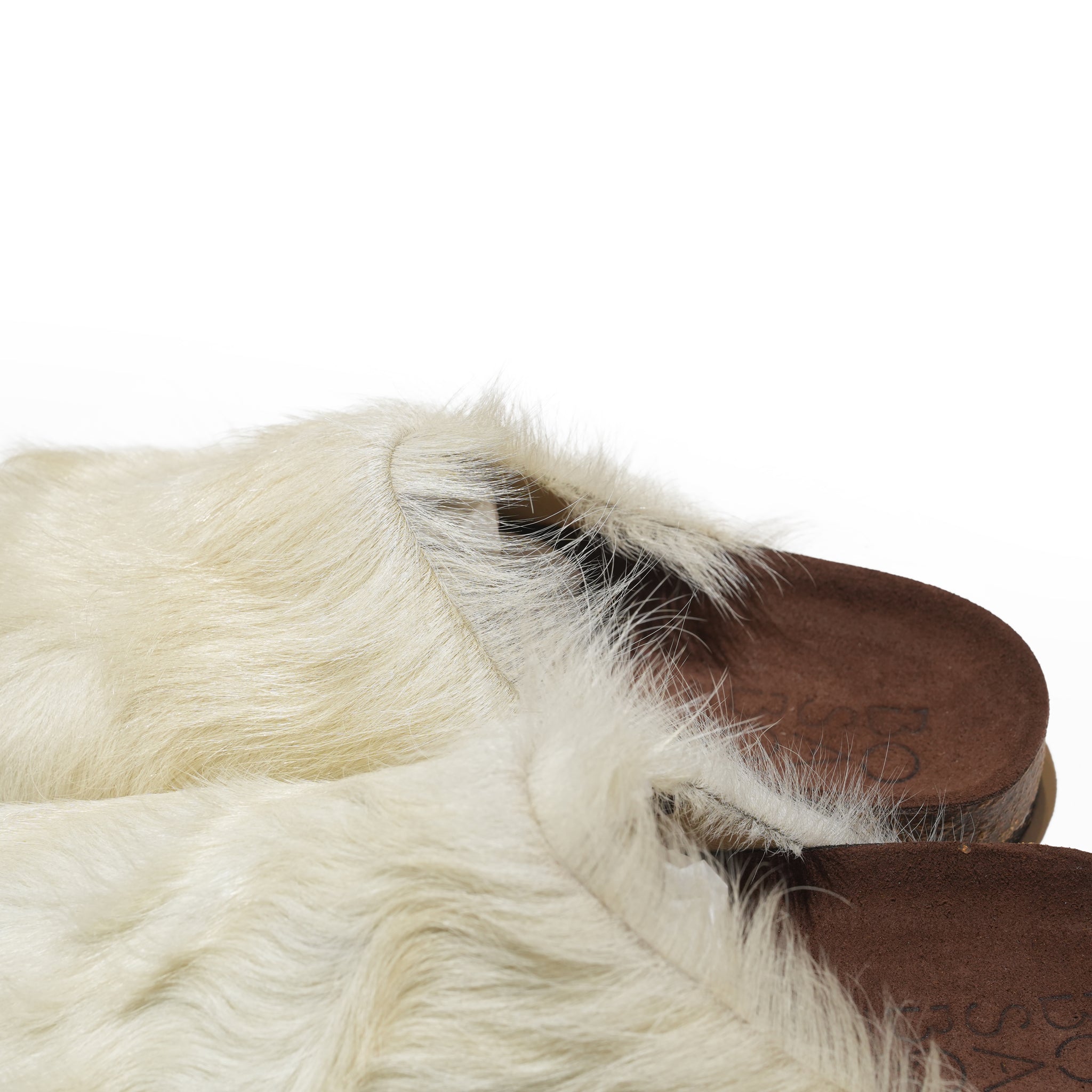 BOSABO Fur Mule( Long Hair / White ) | BOSABO