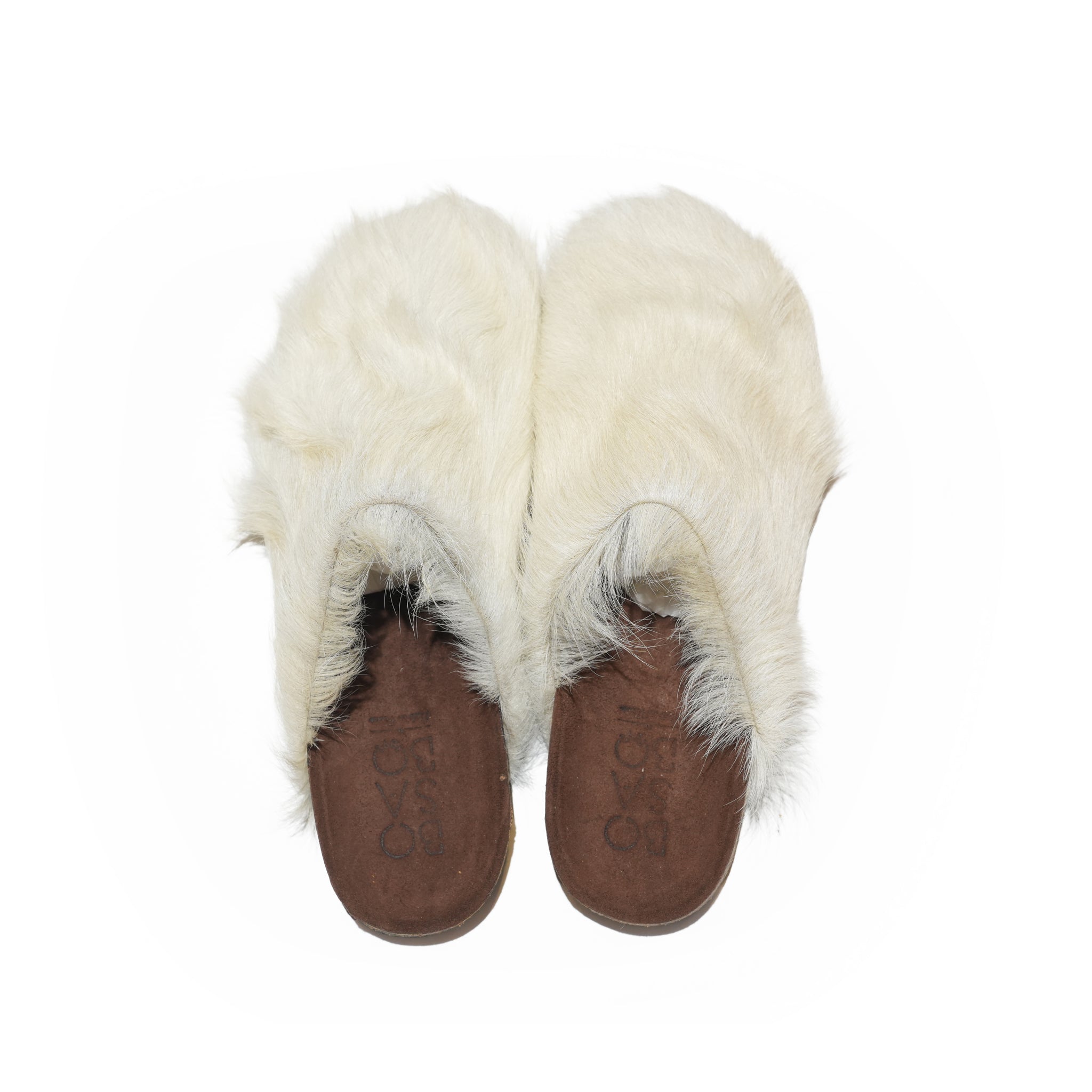BOSABO Fur Mule( Long Hair / White ) | BOSABO