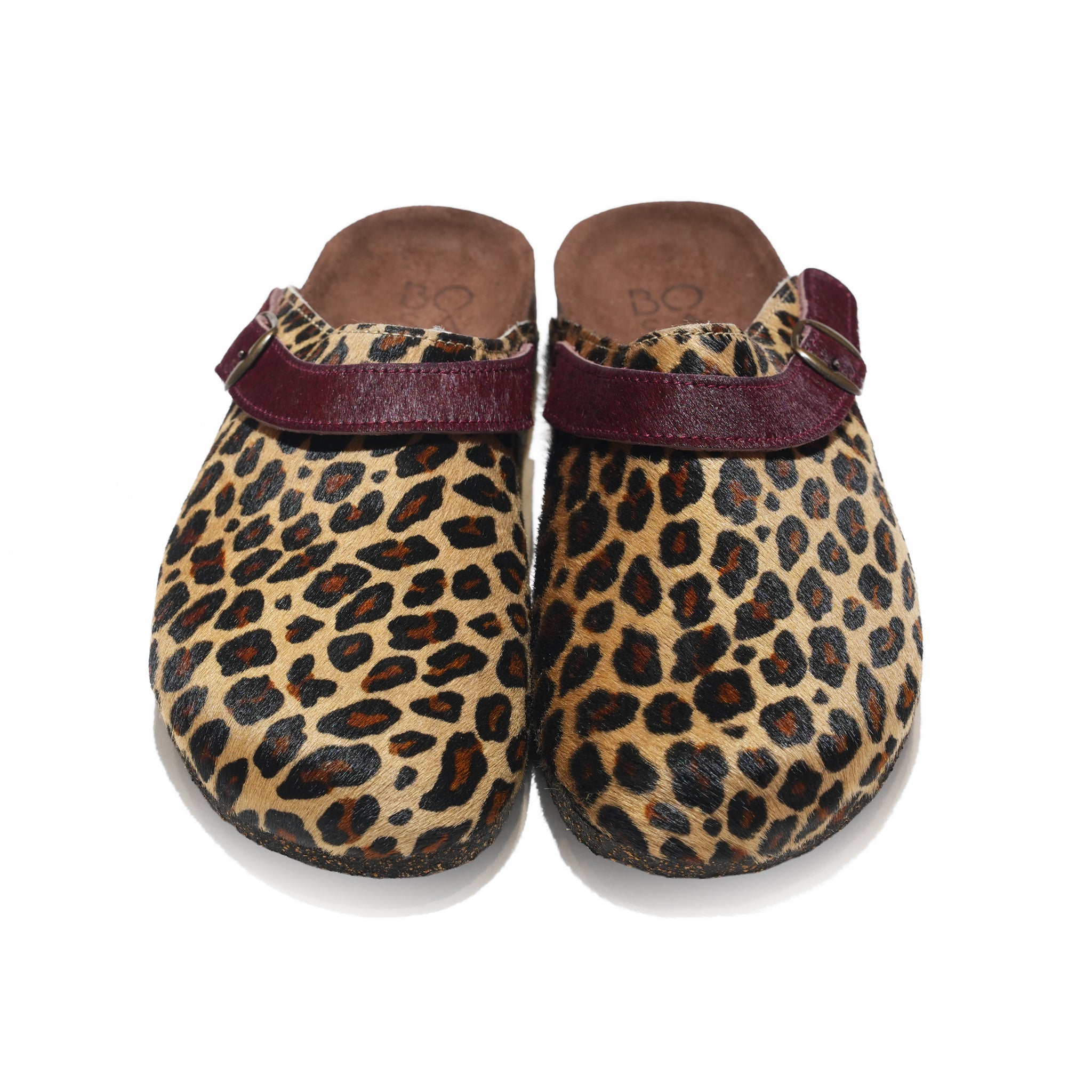 BOSABO Leopard Buckle Mule(Haircalf) | BOSABO