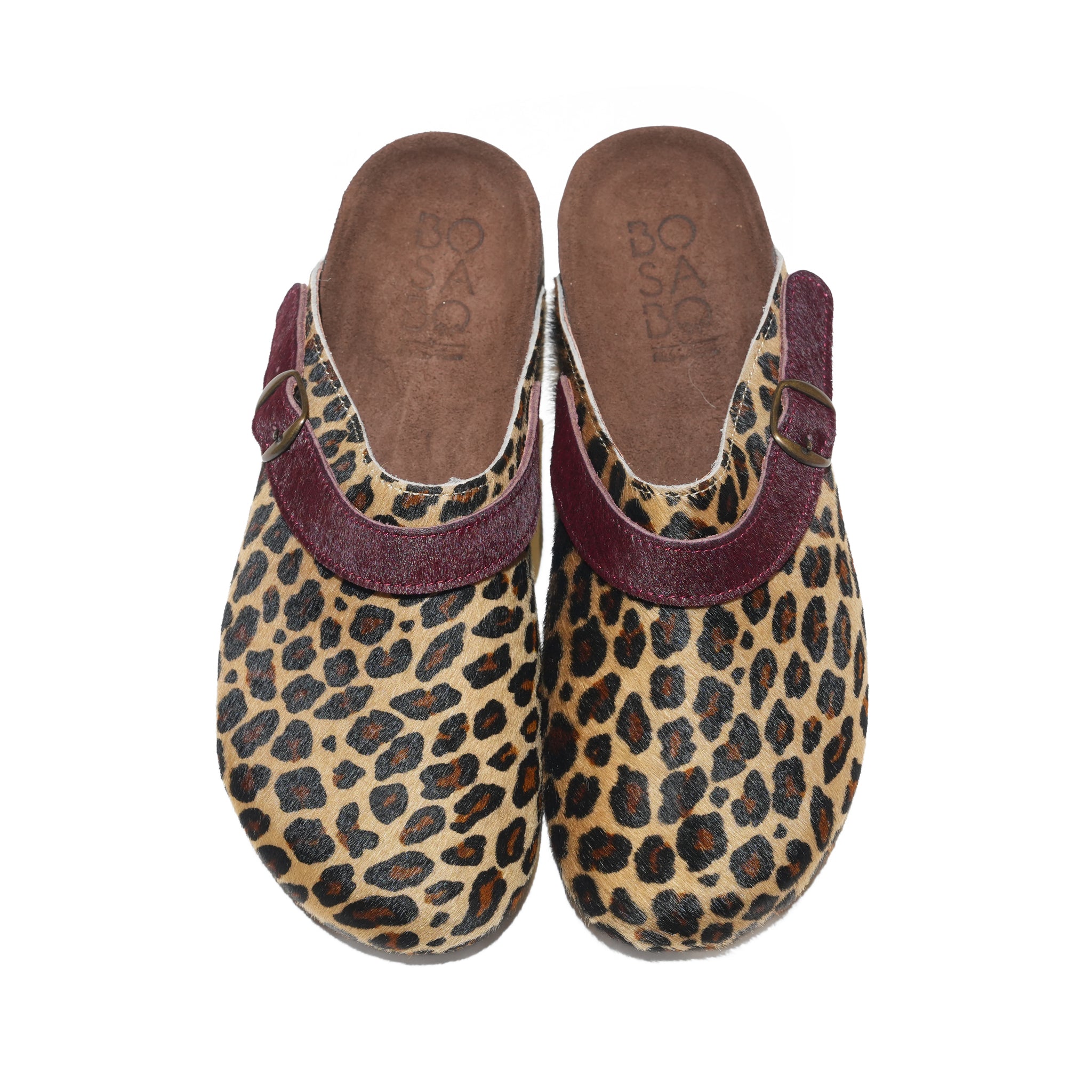 BOSABO Leopard Buckle Mule(Haircalf) | BOSABO