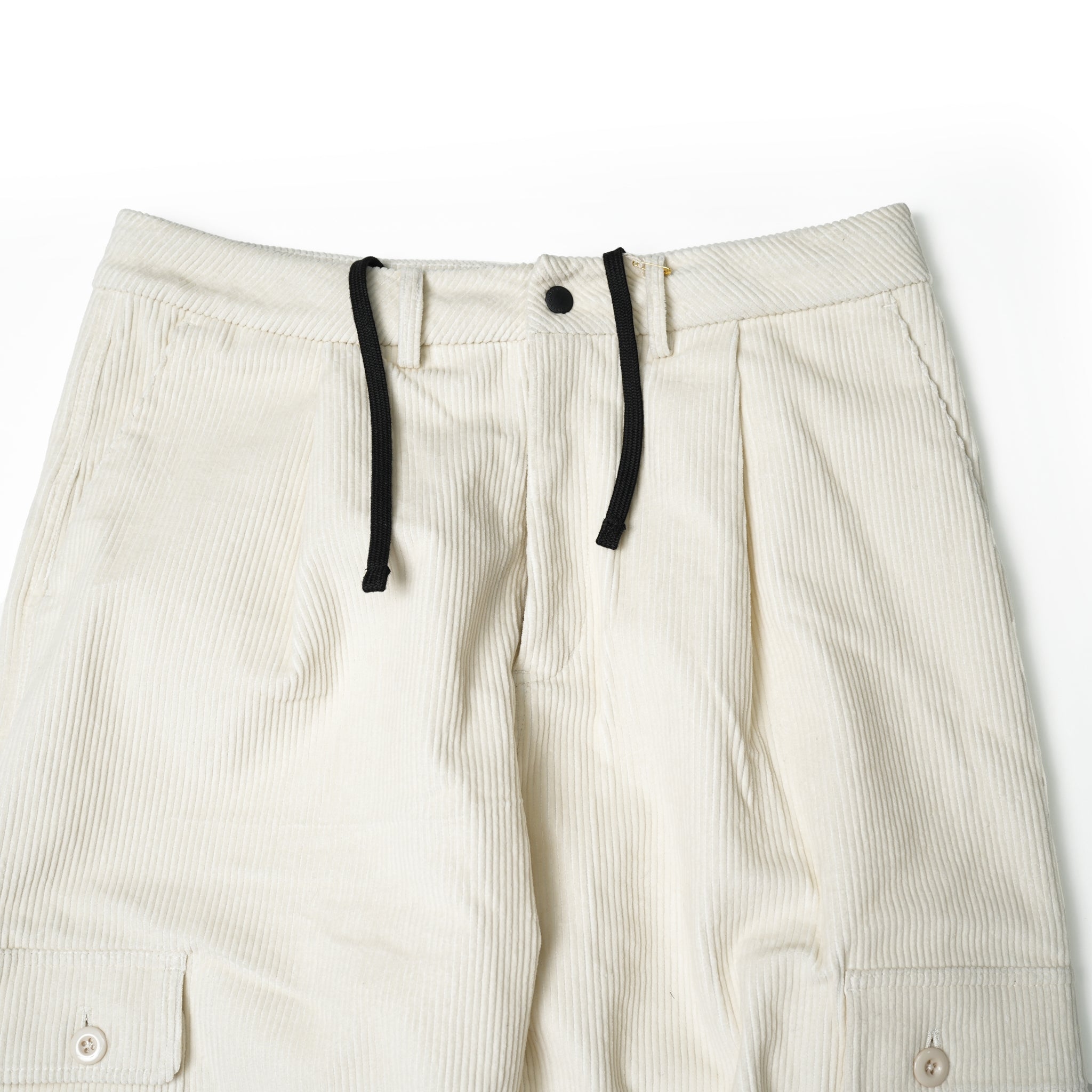 901T-1710 | QUITE PANTS | Color:IVORY / OLIVE / BLACK |【QUOLT_クオルト】