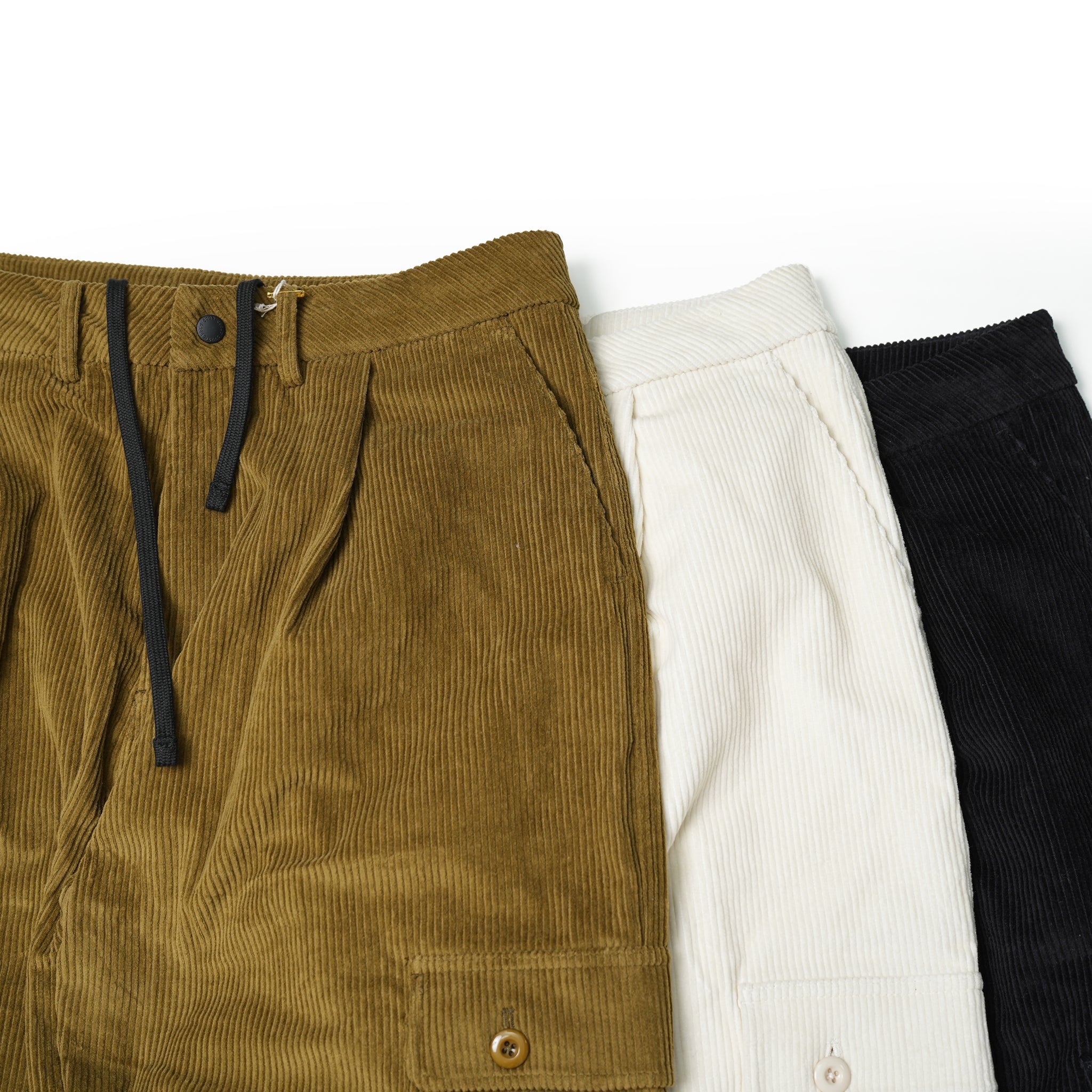 901T-1710 | QUITE PANTS | Color:IVORY / OLIVE / BLACK |【QUOLT_クオルト】