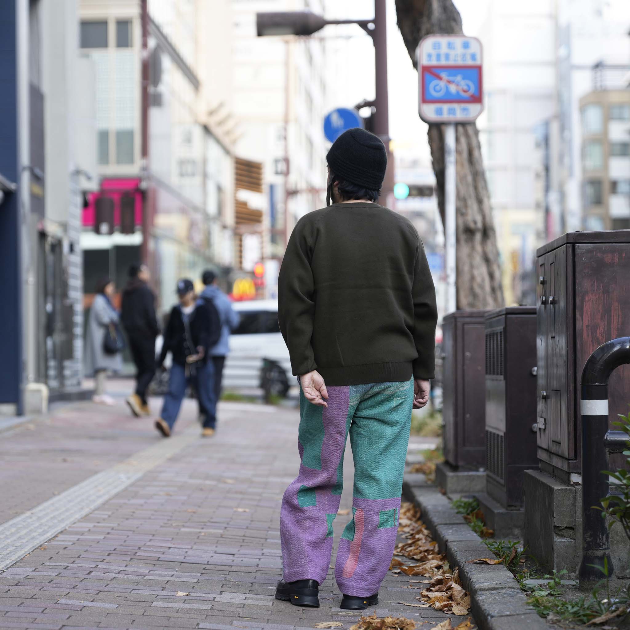 K2611204 | ACTUALLY CREW | 02-DARK OLIVE |【NASNGWAM_ナスングワム】