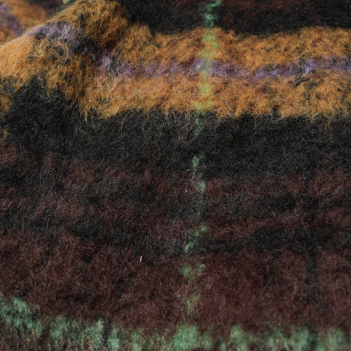 WOOLY JKT– BROWN-MUSTARD | QUOLT