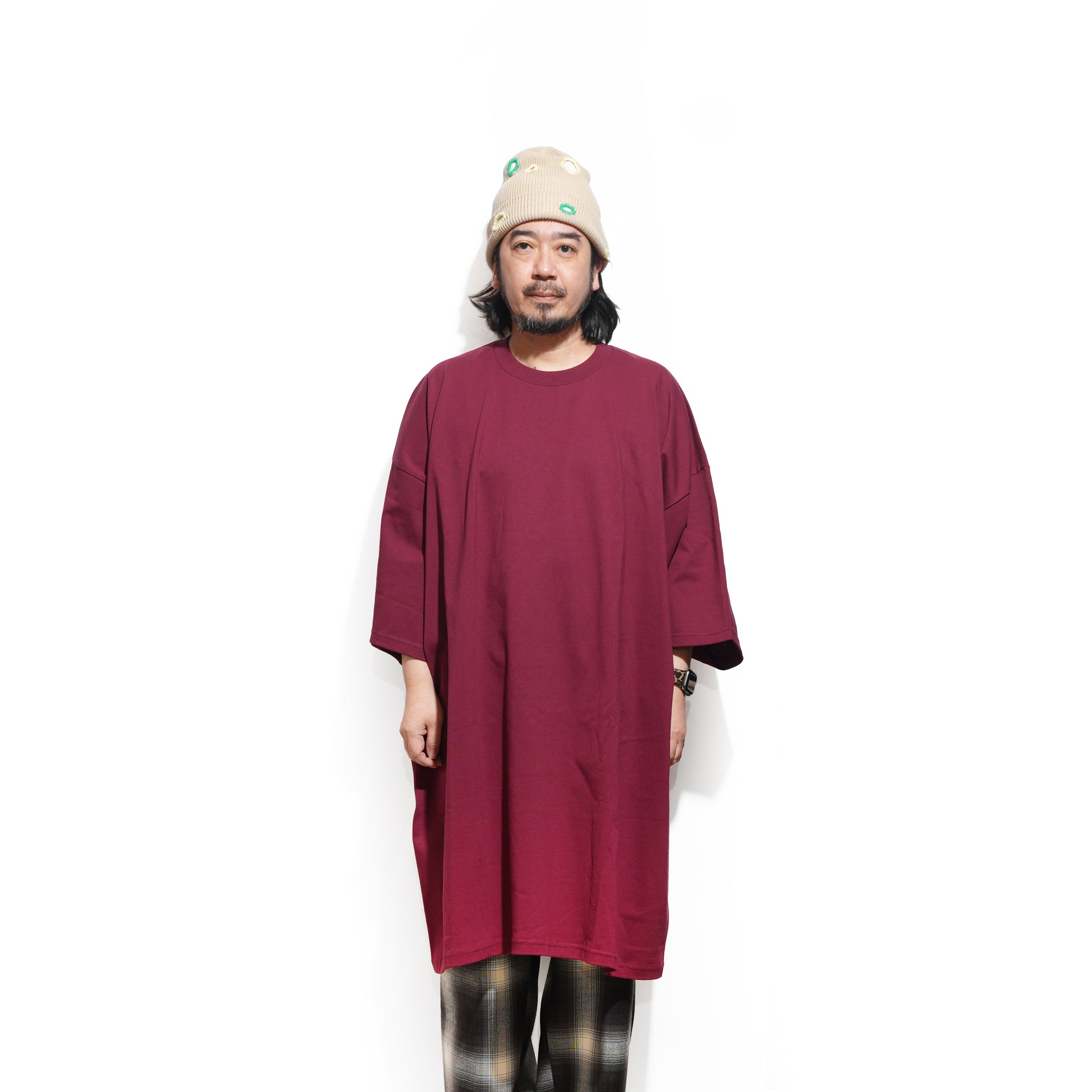 #SV040 | Big P Tee | Color:Burgundy | 【Big P Products】