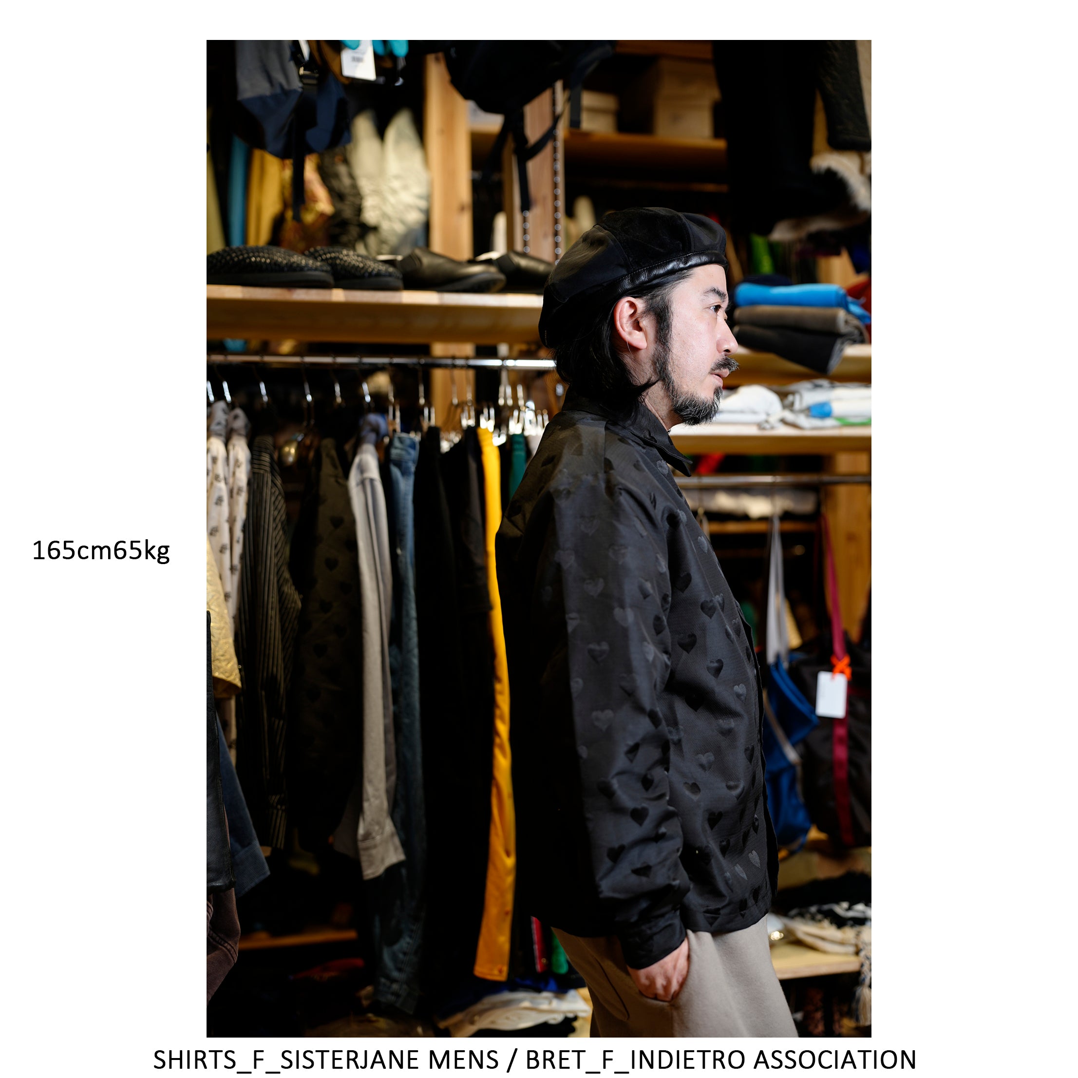 31SM00BLM117BLK | Roy Jacquard Shirt | Color:Black【SISTER JANE_シスタージェーン】