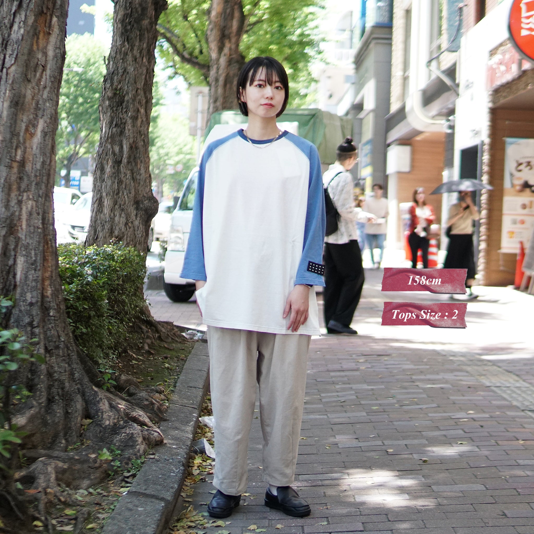 No:tb-t0201_Blue | Name:ALL ROUND TRAINER 3/4 T-shirts | Color:Blue【TRAINERBOYS_トレーナーボーイズ】