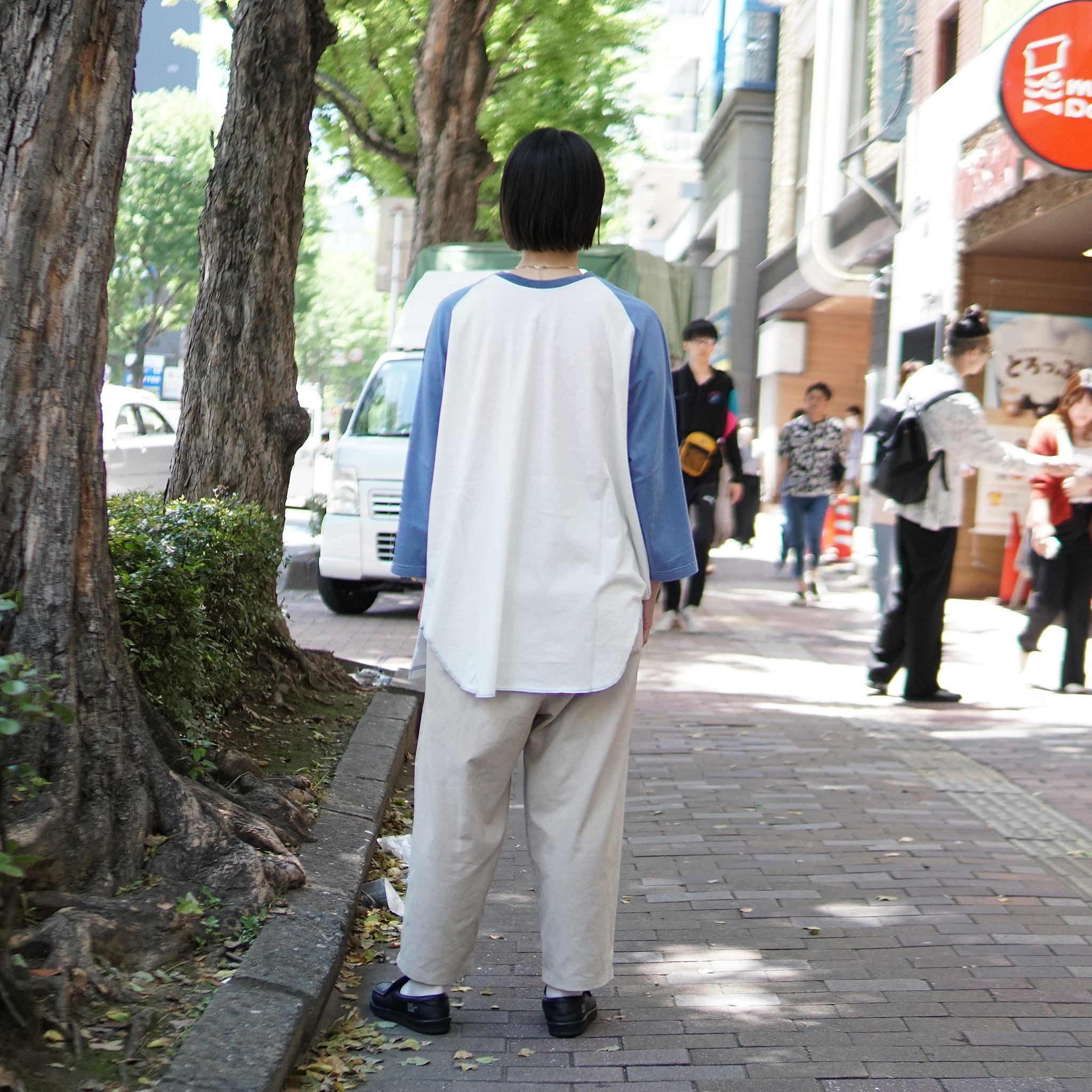 No:tb-t0201_Blue | Name:ALL ROUND TRAINER 3/4 T-shirts | Color:Blue【TRAINERBOYS_トレーナーボーイズ】