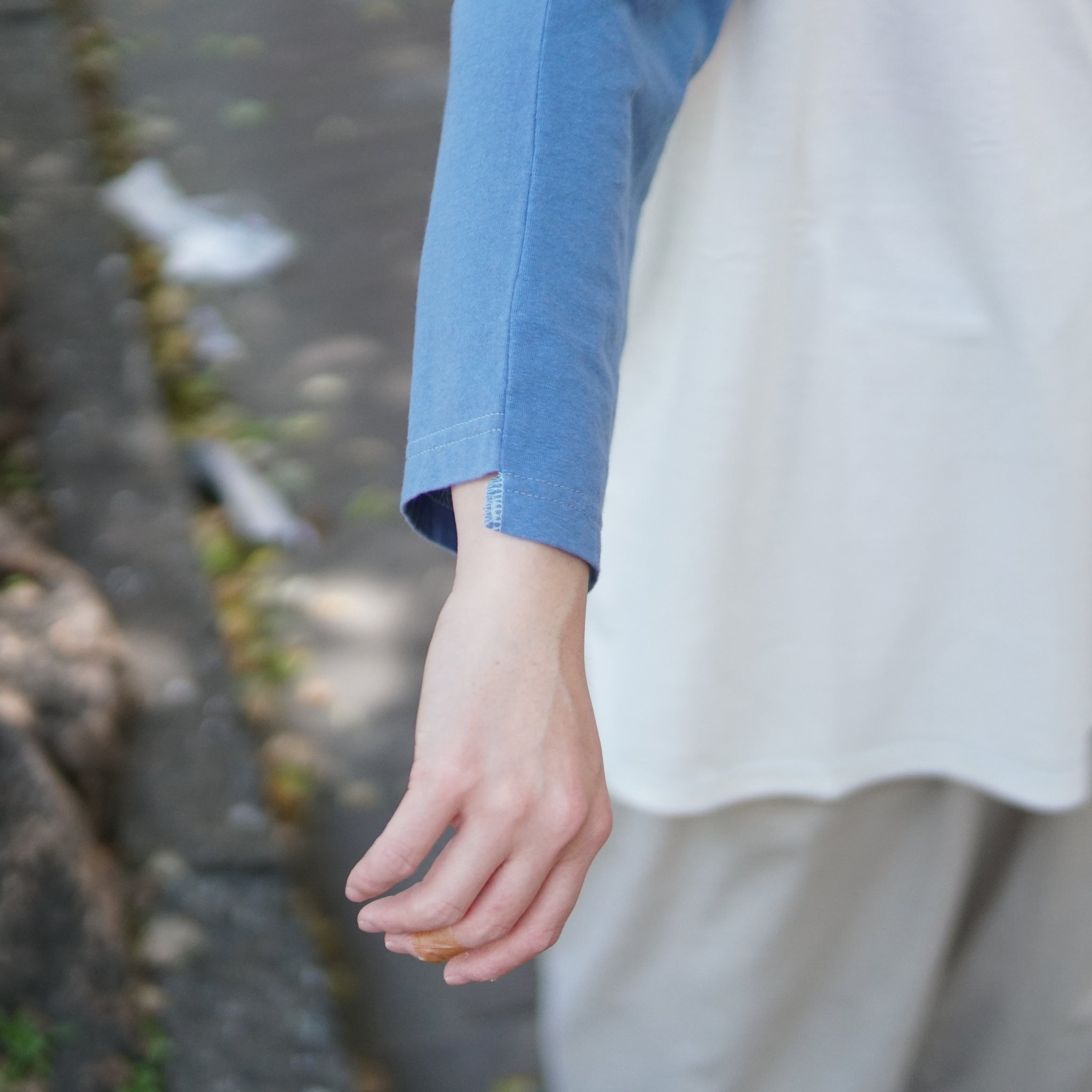 No:tb-t0201_Blue | Name:ALL ROUND TRAINER 3/4 T-shirts | Color:Blue【TRAINERBOYS_トレーナーボーイズ】