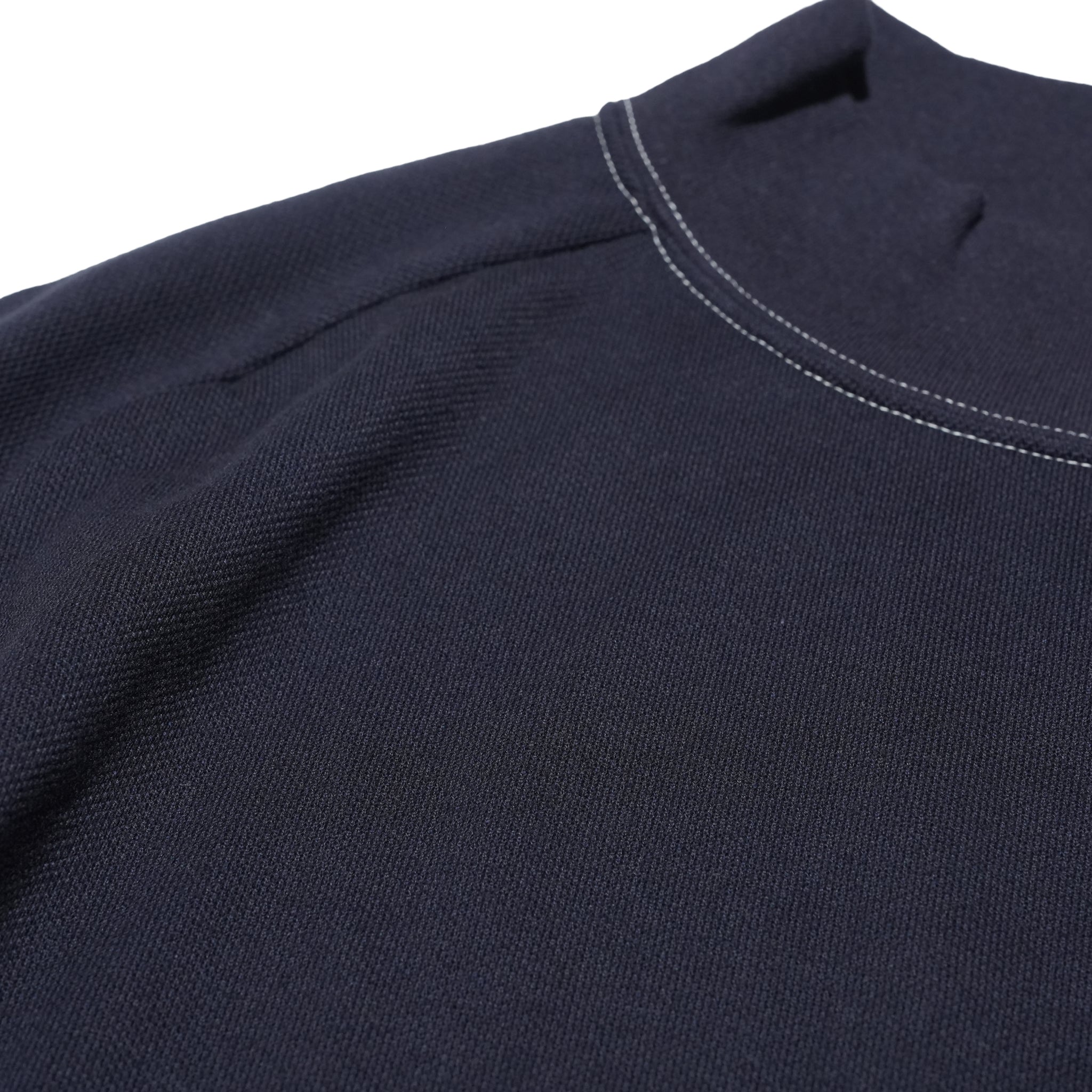 MOCK NECK SHORT SLEEVE TEE – Navy | STN-02_Navy|CATTA SHIRTS