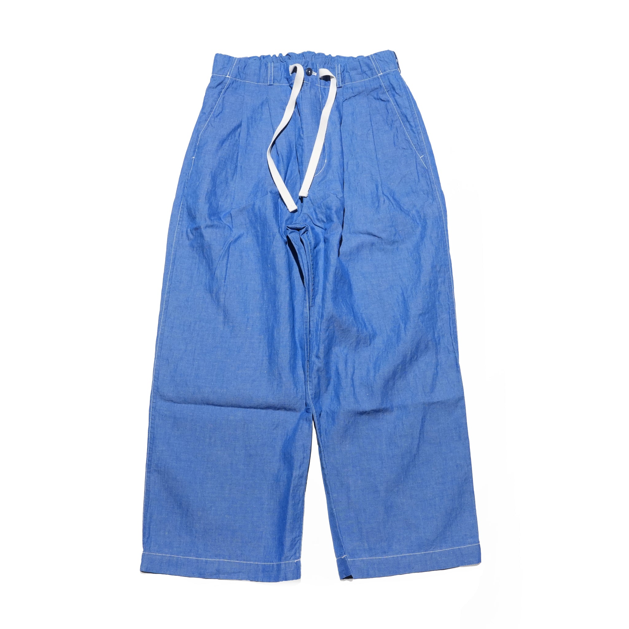 BAGS EASY WIDE PANTS-CHAMBRAY – Blue | BE-02_Blue|CATTA SHIRTS