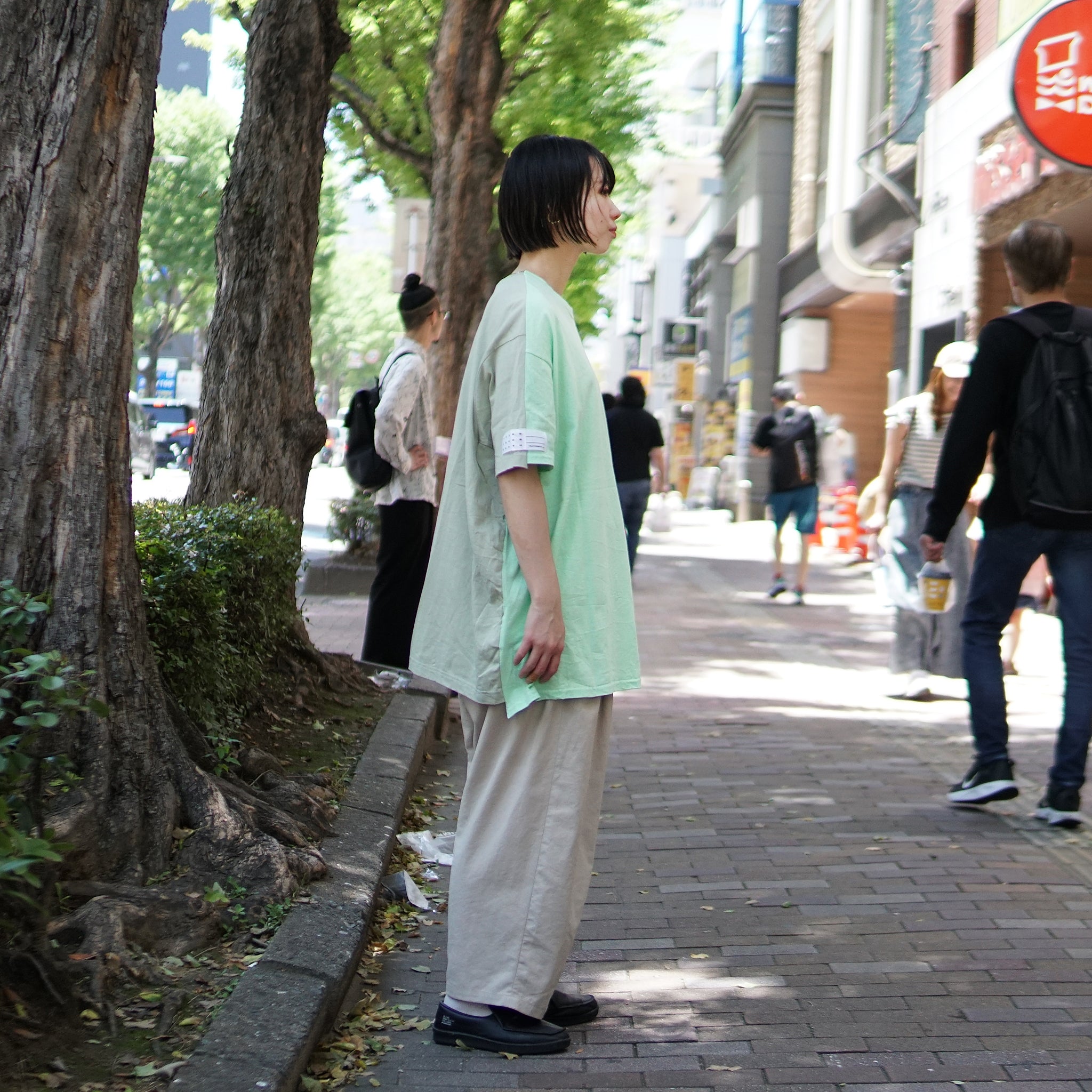 No:tb-t0200_lgreen | Name:ALL ROUND T-shirts | Color:L.green【TRAINERBOYS_トレーナーボーイズ】