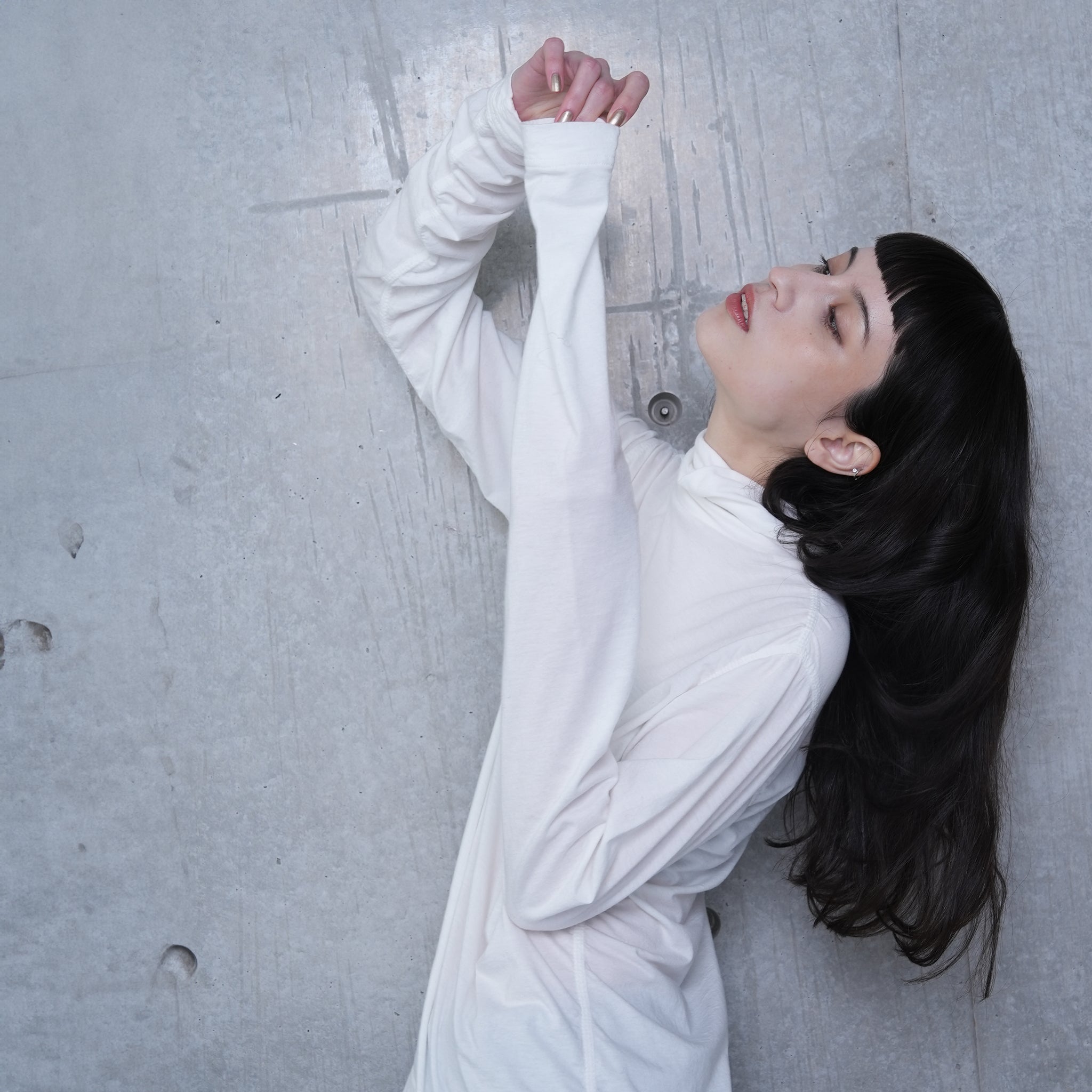 SUPER LONG SLV. MILITARY TURTLE | Color_White/Black | No_252-401_white【CaRouseLamBRa_ケラウズランブラ】