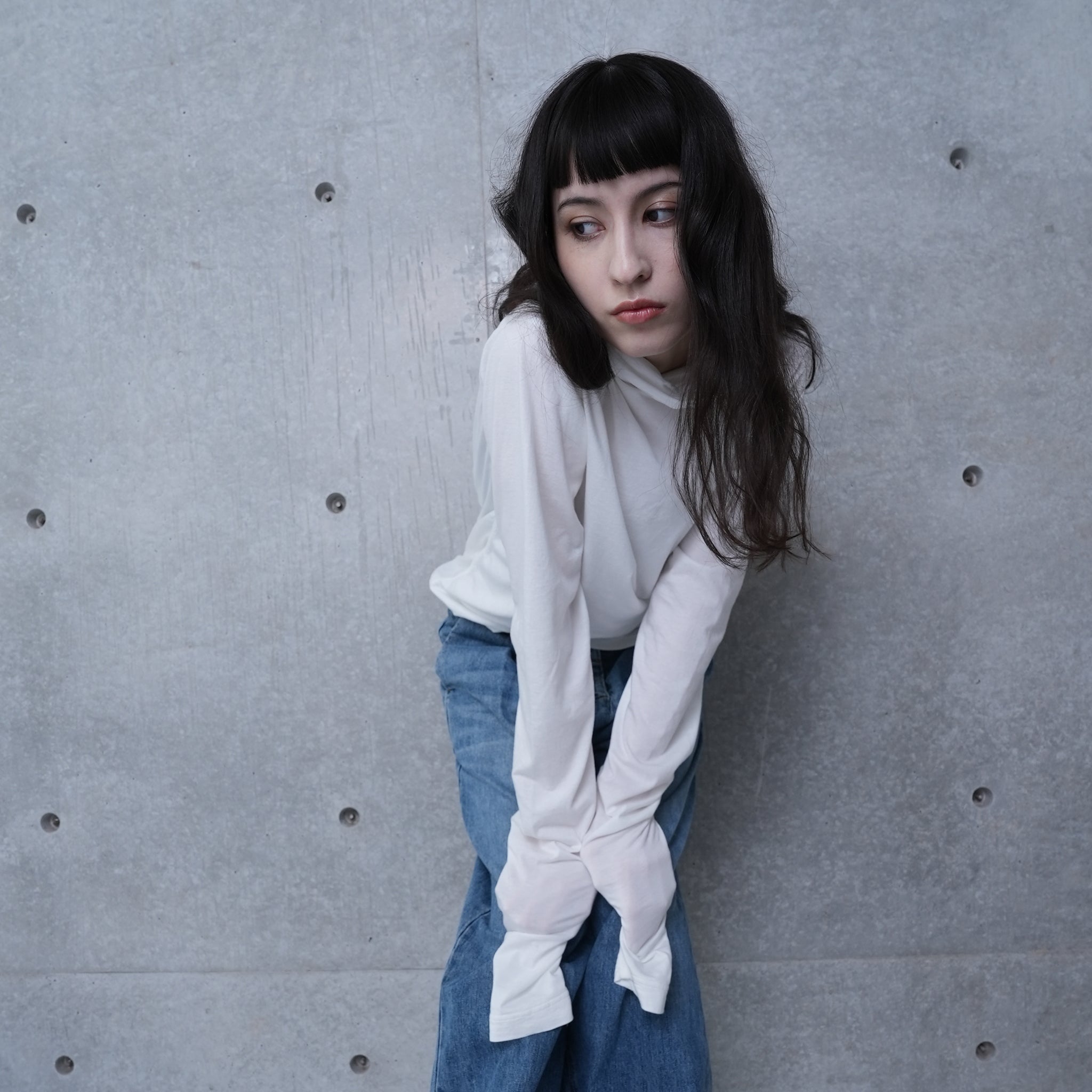 SUPER LONG SLV. MILITARY TURTLE | Color_White/Black | No_252-401_white【CaRouseLamBRa_ケラウズランブラ】