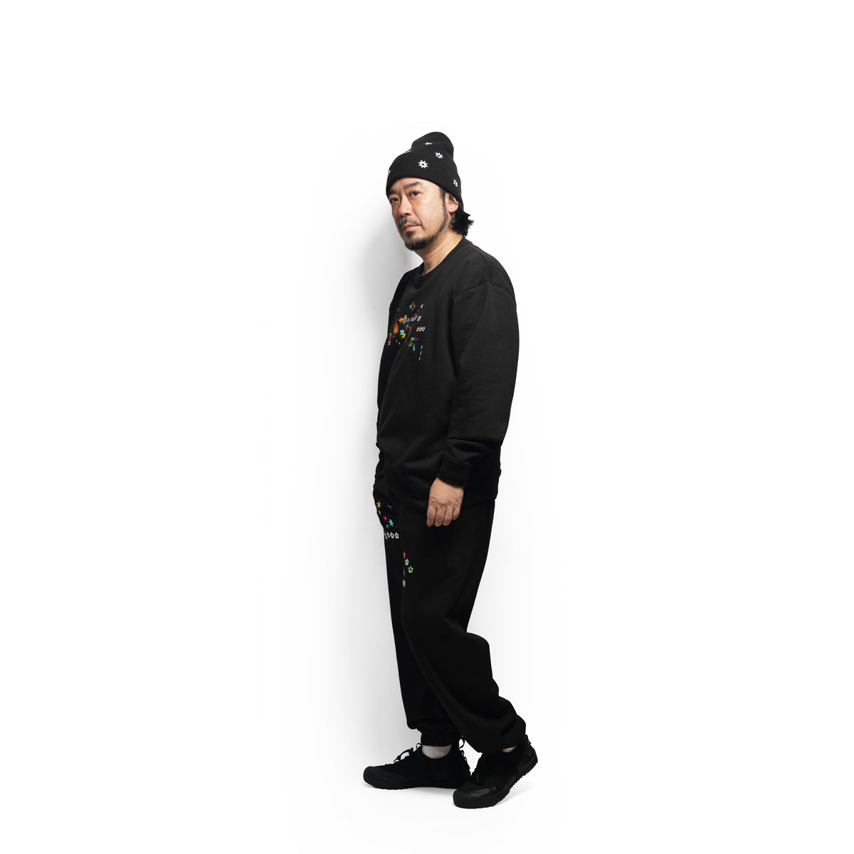 Sample embroidery sweat – Black | NICK GEAR