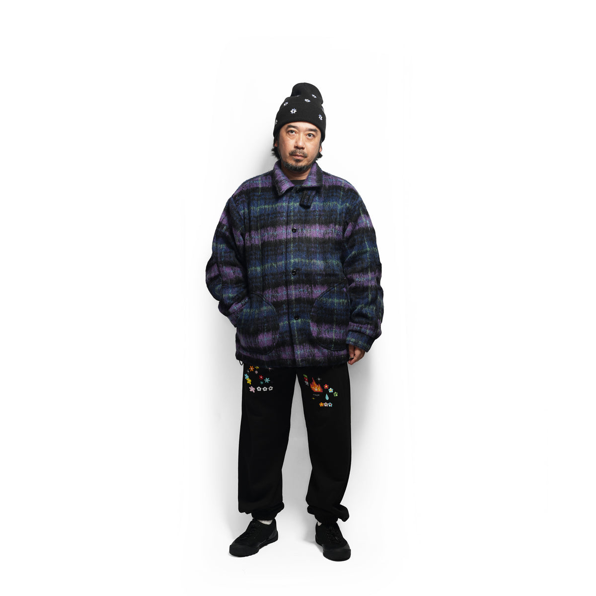 WOOLY JKT– NAVY-PURPLE | QUOLT