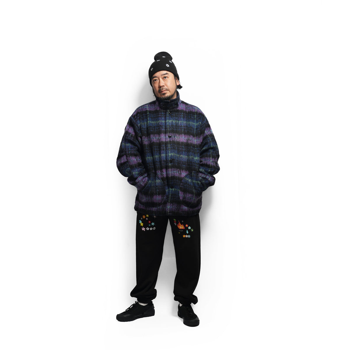 WOOLY JKT– NAVY-PURPLE | QUOLT