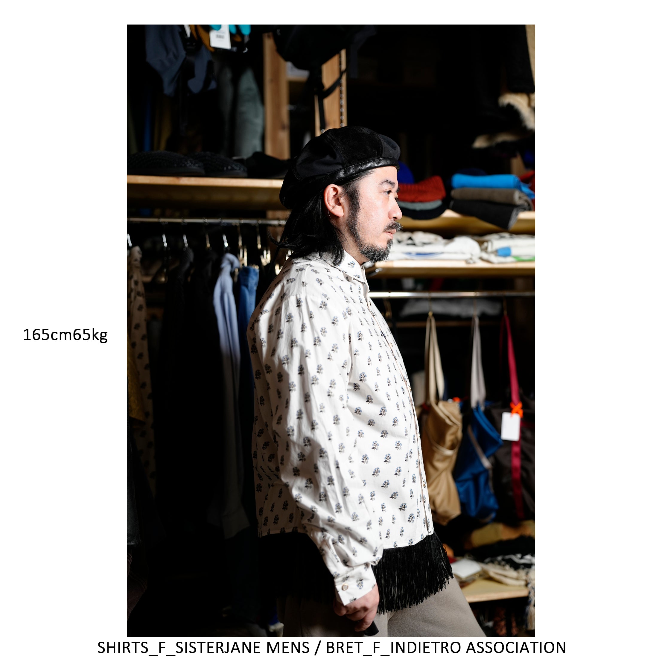 31SM00BLM118WHT | William Fringe Shirt | Color:White【SISTER JANE_シスタージェーン】【archive】