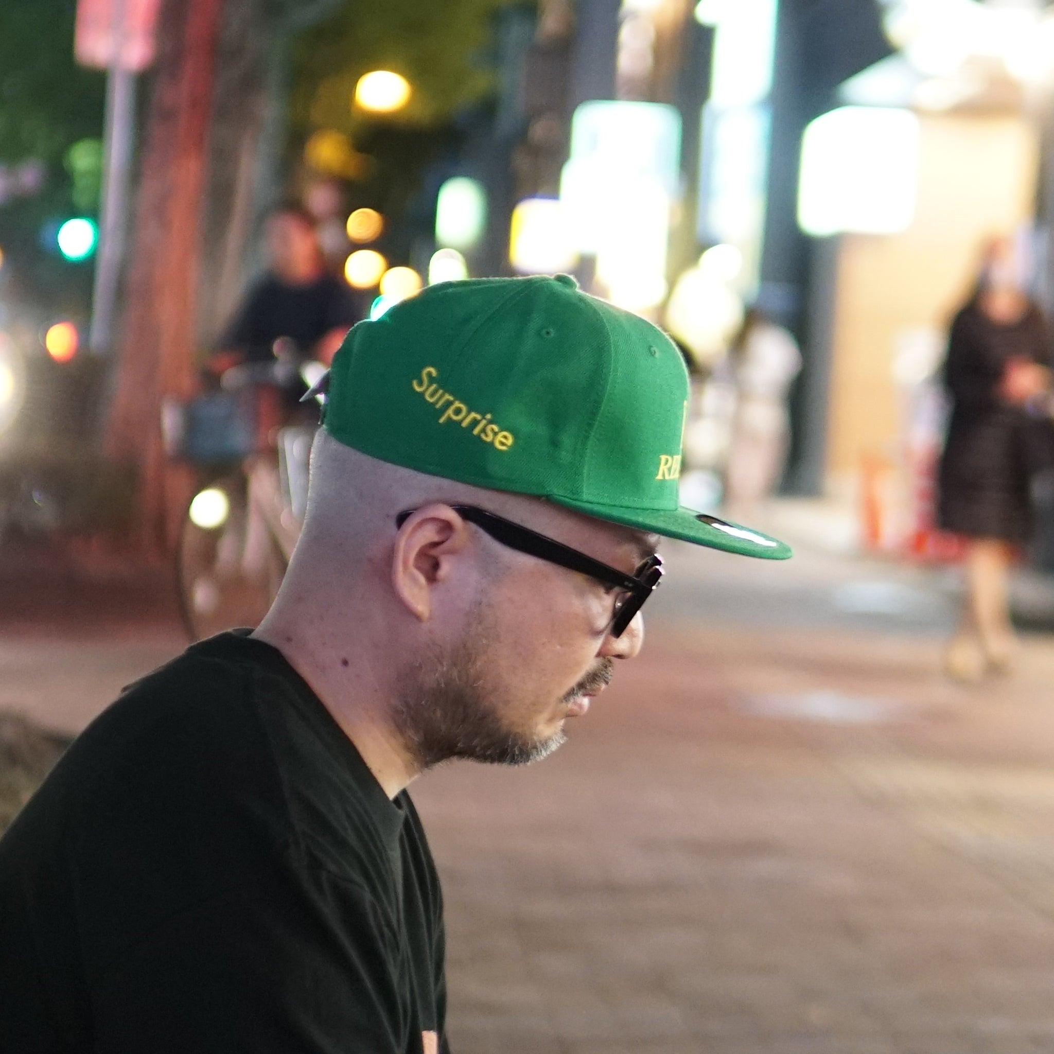 No:VOO-SPG-126 | Name:3P Cap | Color:Black/Green【VOO_ヴォー】