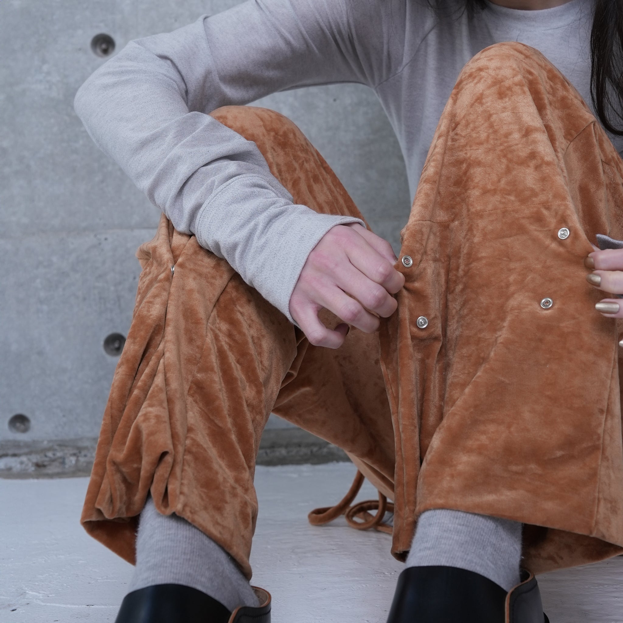 DOT PANTS | Color_Teracotta/Charcoal/Gray | No_252-436【CaRouseLamBRa_ケラウズランブラ】