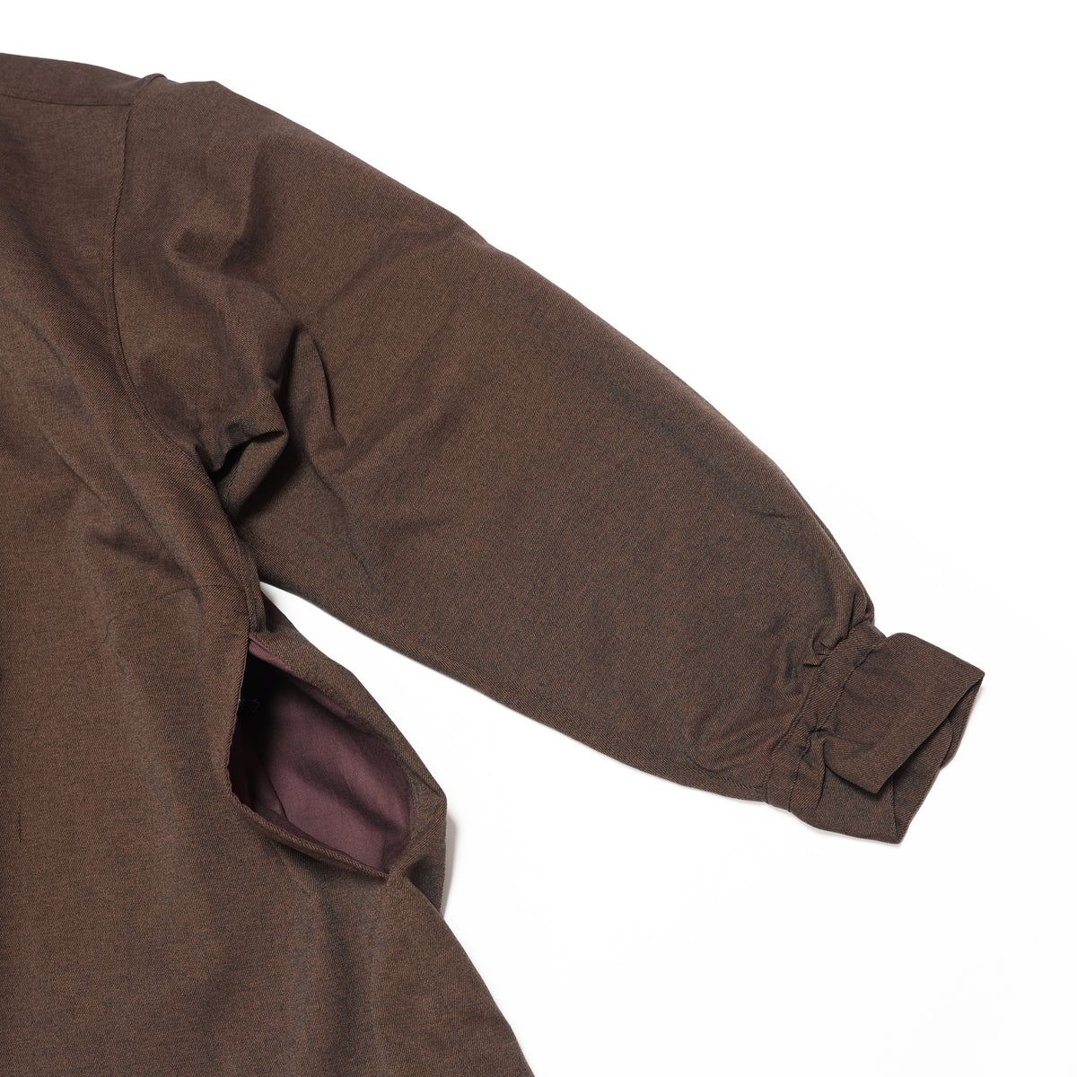 Tech Wool Pullover Shirts ※Made In JAPAN – Brown | NORBIT