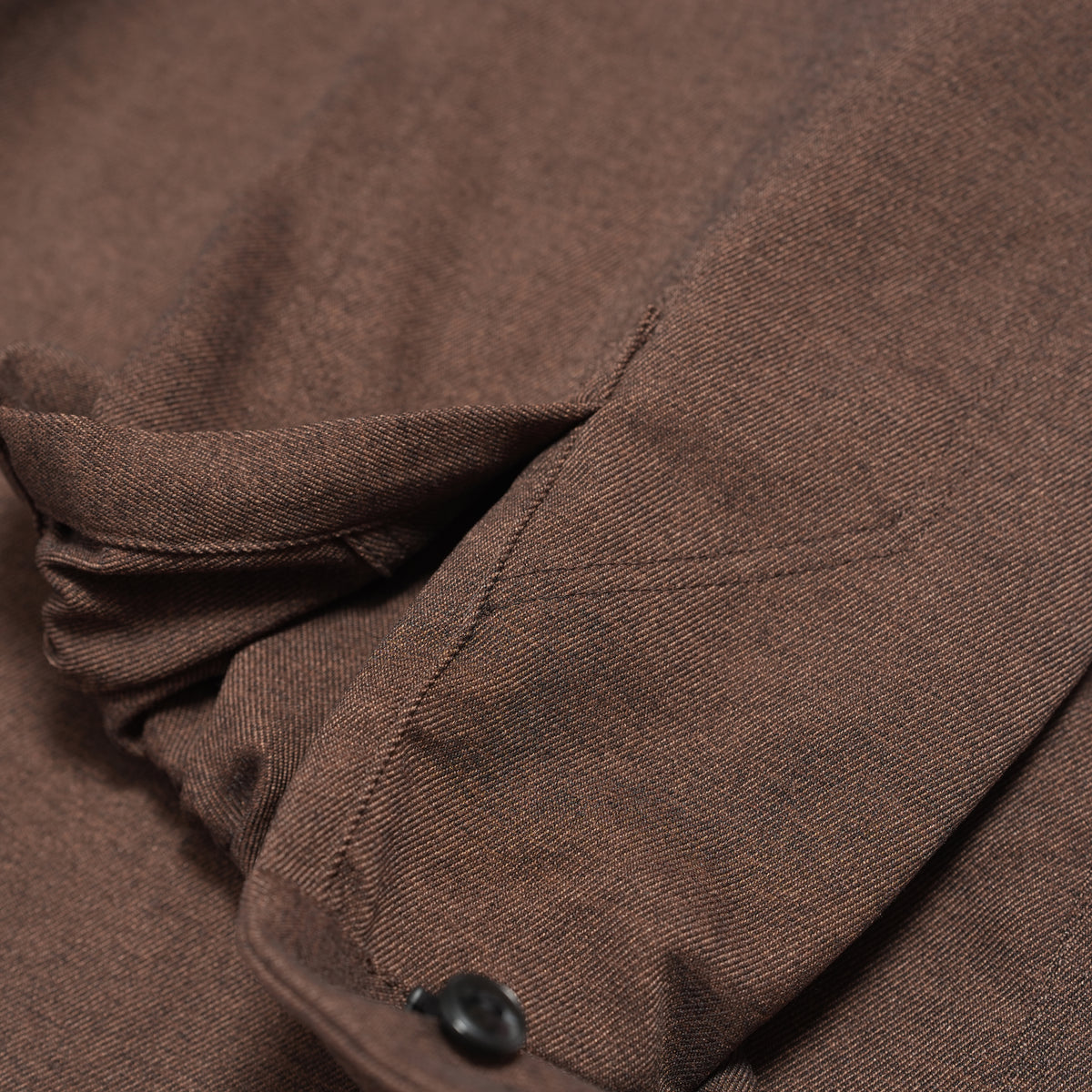 Tech Wool Pullover Shirts ※Made In JAPAN – Brown | NORBIT