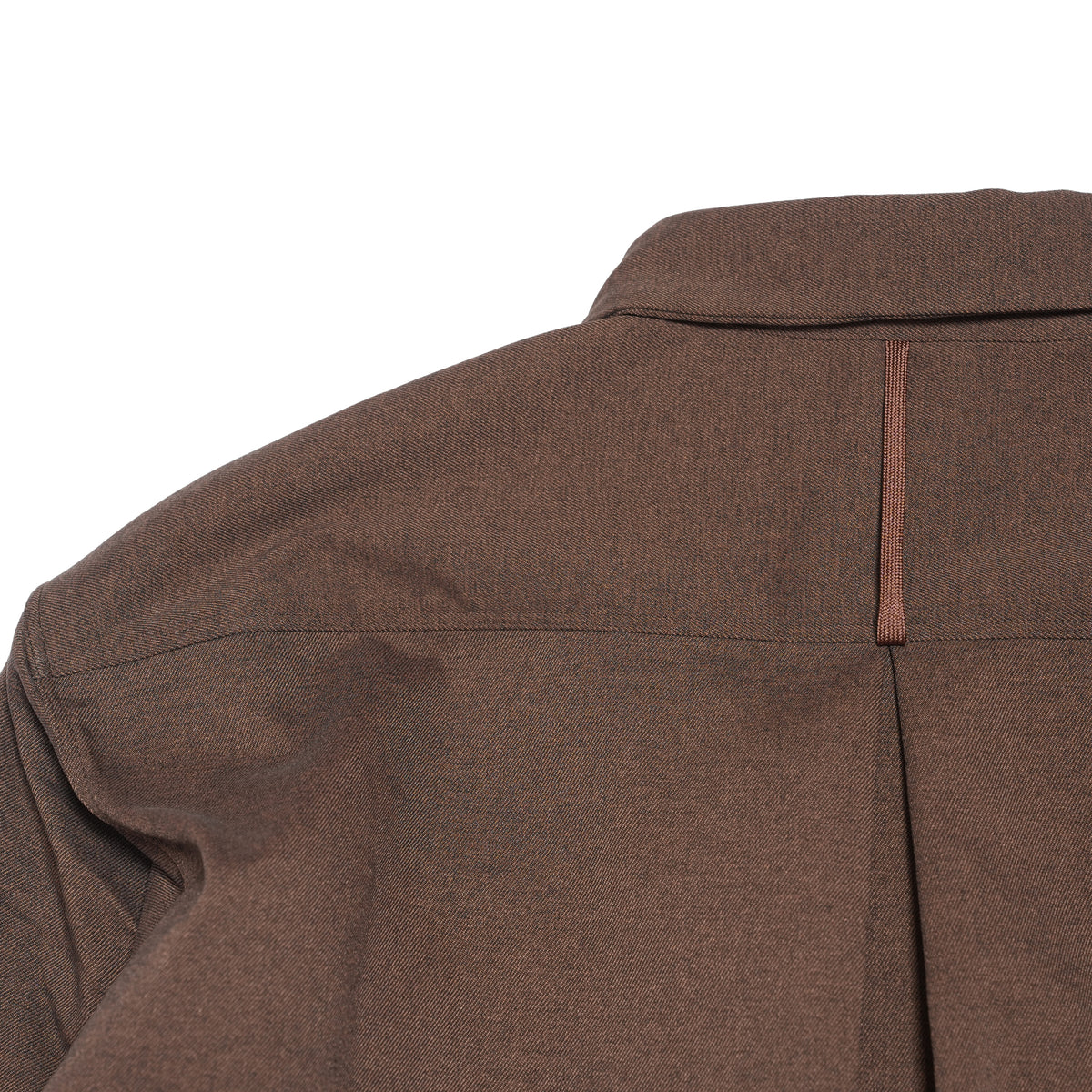 Tech Wool Pullover Shirts ※Made In JAPAN – Brown | NORBIT