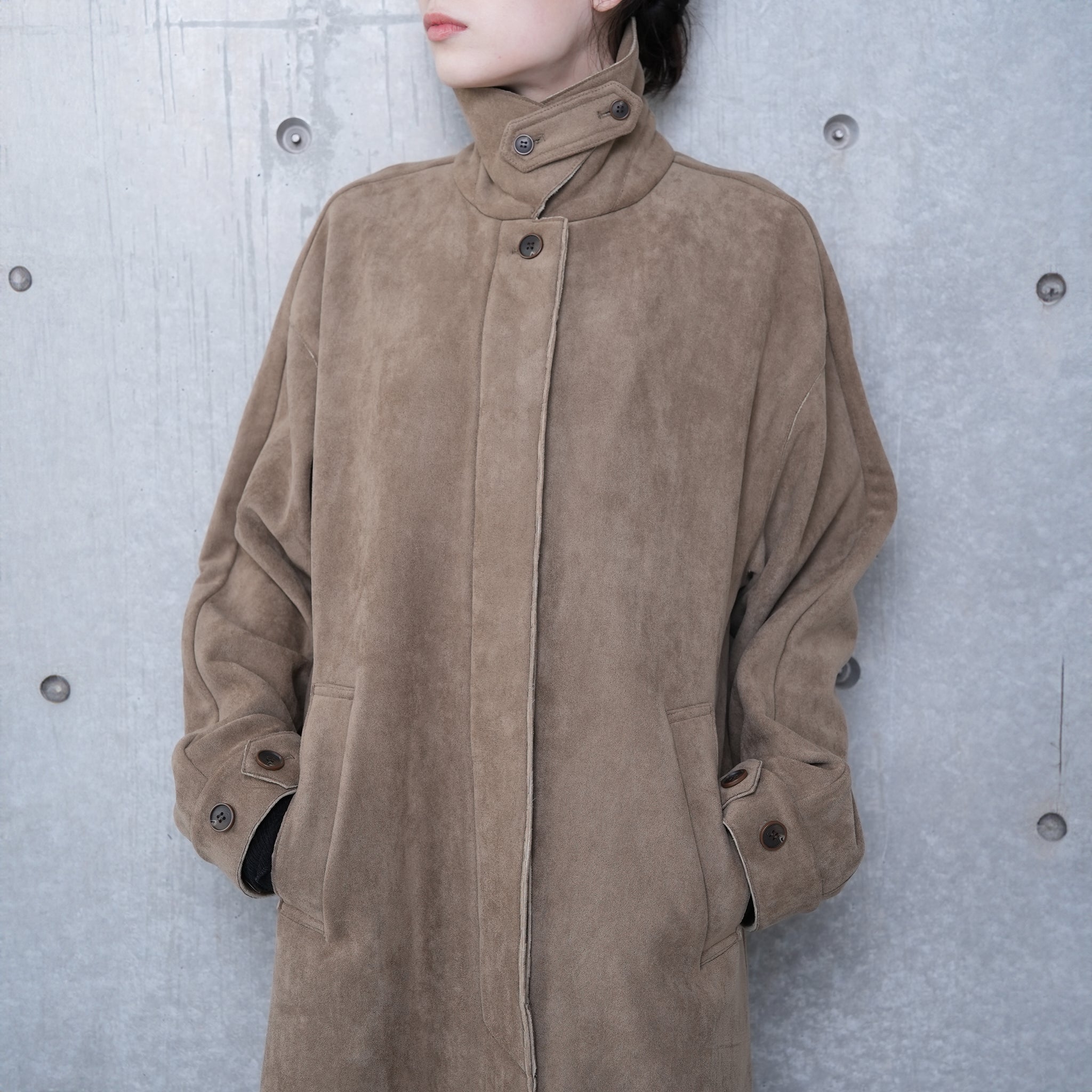 BALMACAAN COAT CHIN STRAP | Color_Khaki | No_252-425_khaki【CaRouseLamBRa_ケラウズランブラ】