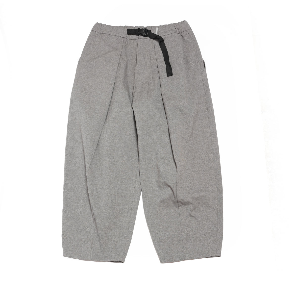 Tech Wool Cropped Easy Pants ※Made In JAPAN – Gray | NORBIT