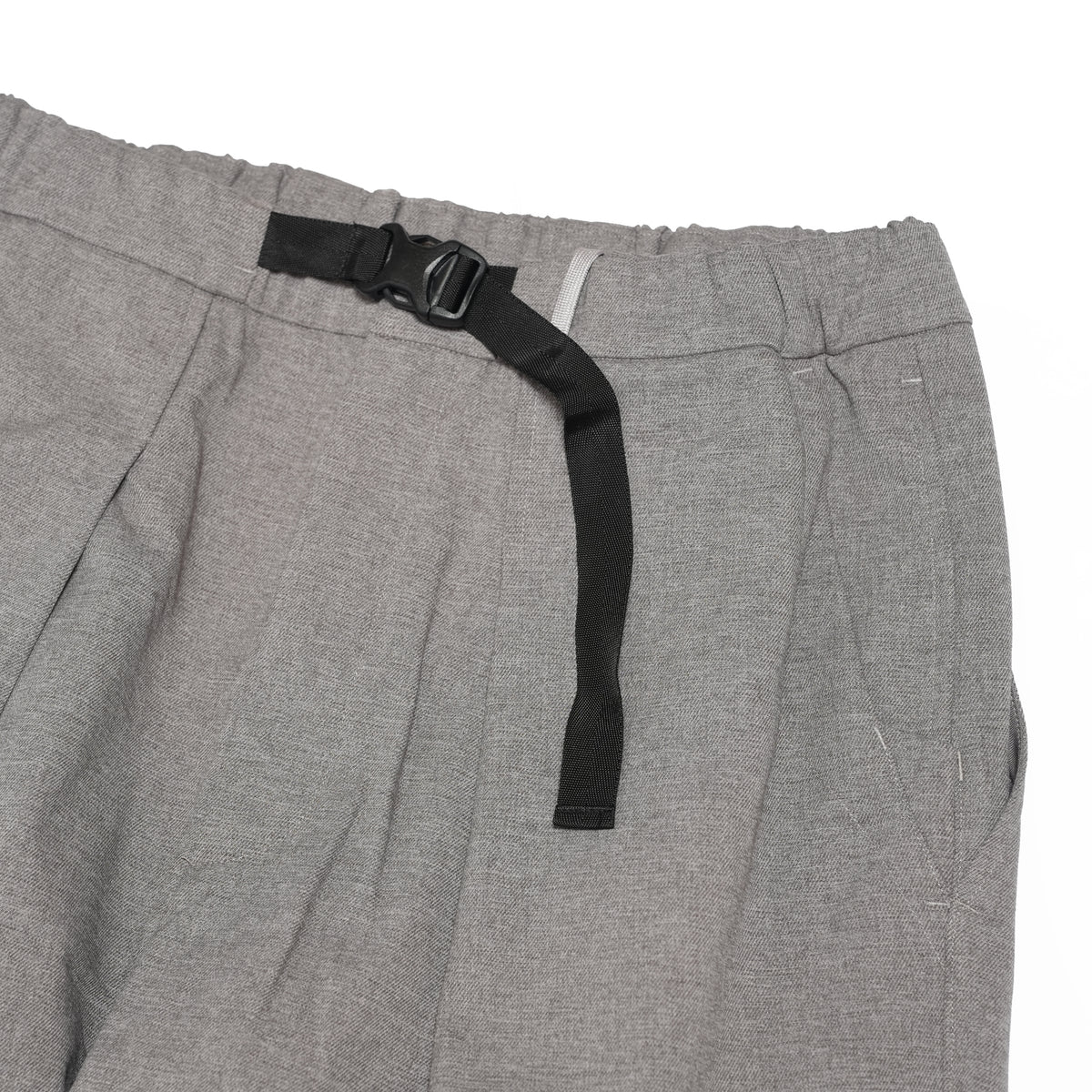 Tech Wool Cropped Easy Pants ※Made In JAPAN – Gray | NORBIT
