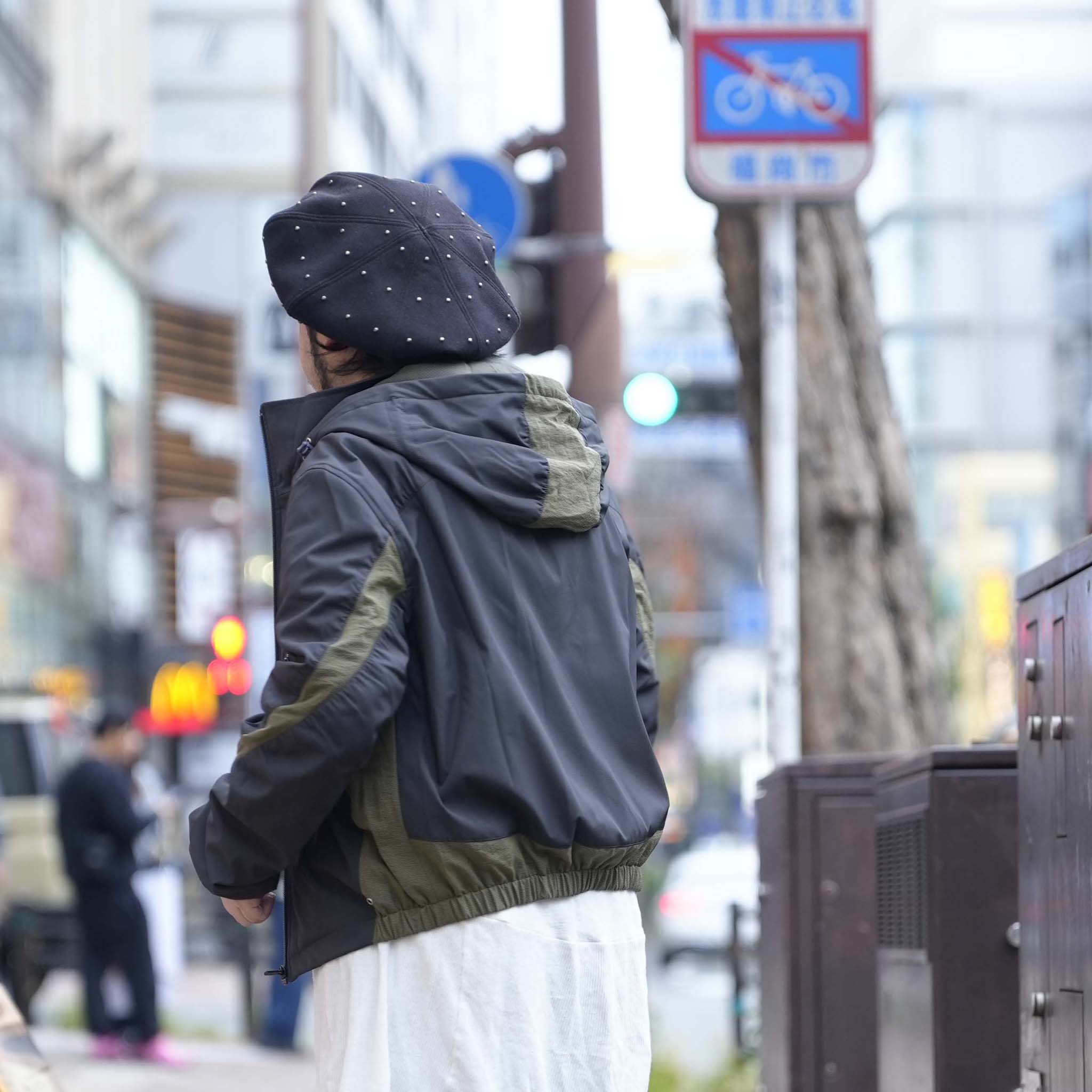 Curvy padded jacket | Color_Ash Black | No_pla25awj12-1_ash black【PLATEAU STUDIO_プラトー スタジオ】