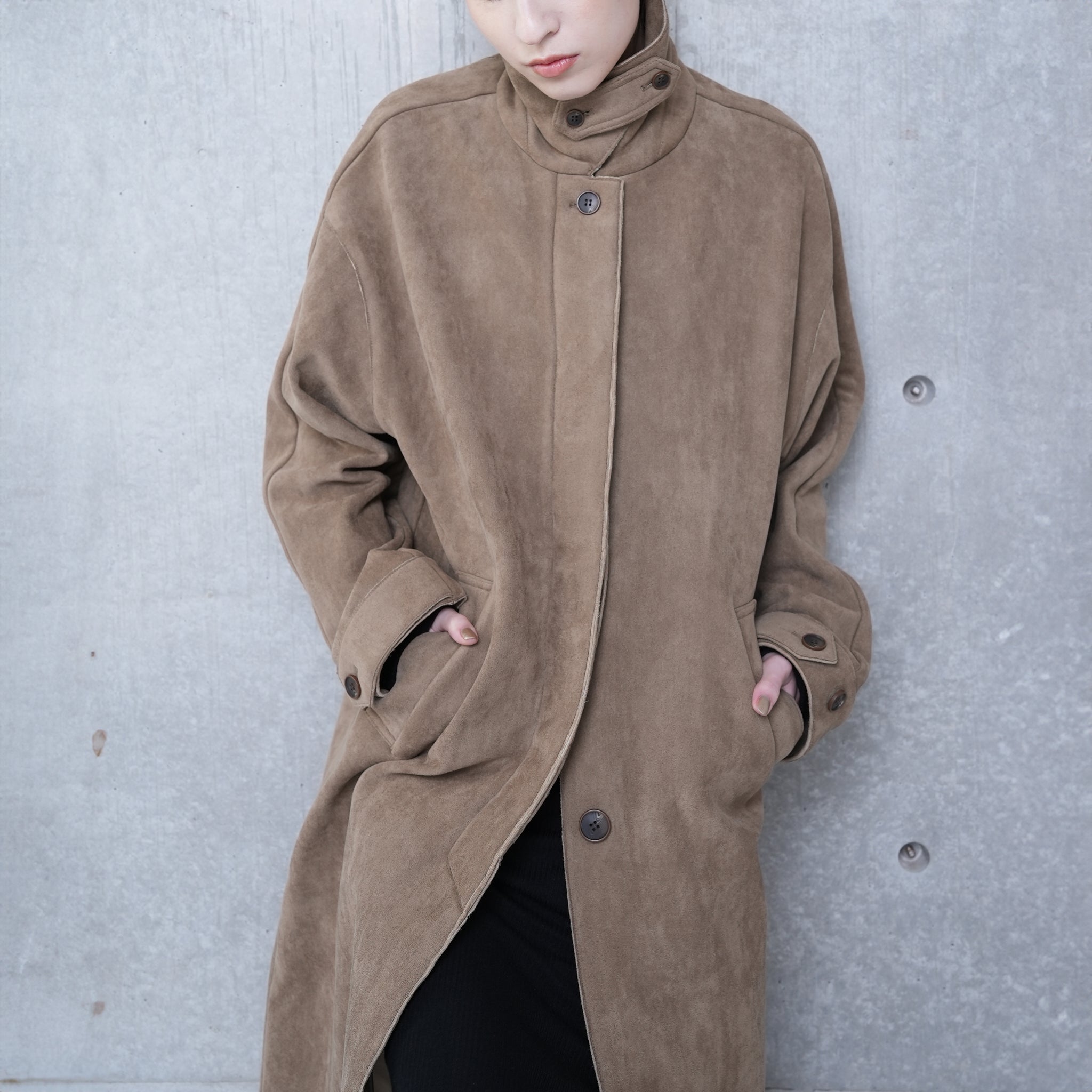 BALMACAAN COAT CHIN STRAP | Color_Khaki | No_252-425_khaki【CaRouseLamBRa_ケラウズランブラ】