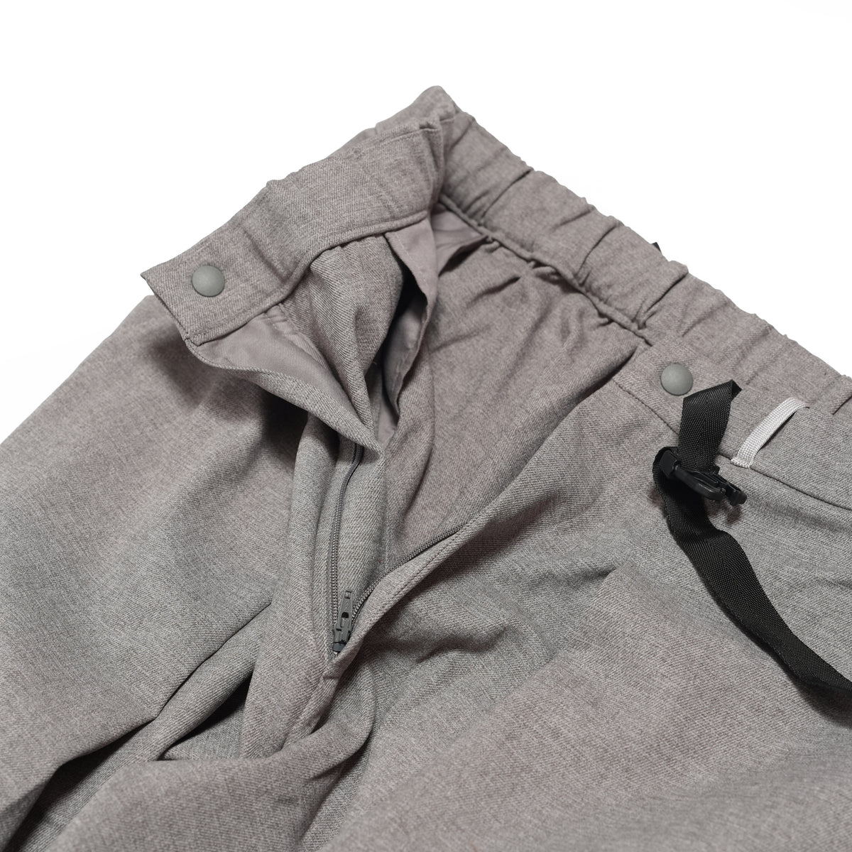 Tech Wool Cropped Easy Pants ※Made In JAPAN – Gray | NORBIT