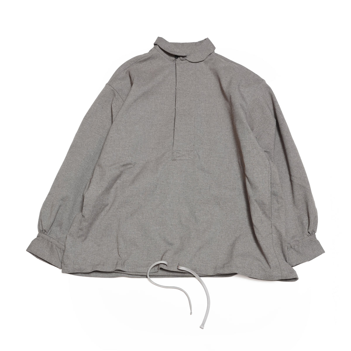 Tech Wool Pullover Shirts ※Made In JAPAN – Gray | NORBIT